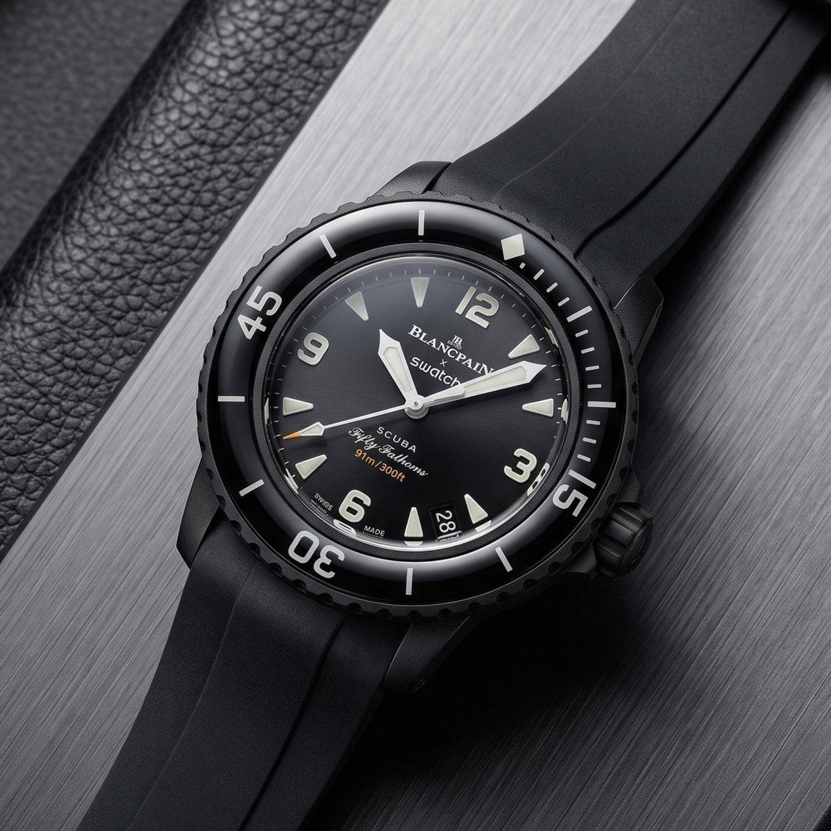 Rubber Strap - For Blancpain X Swatch - Ocean Of Storms - Helvetus