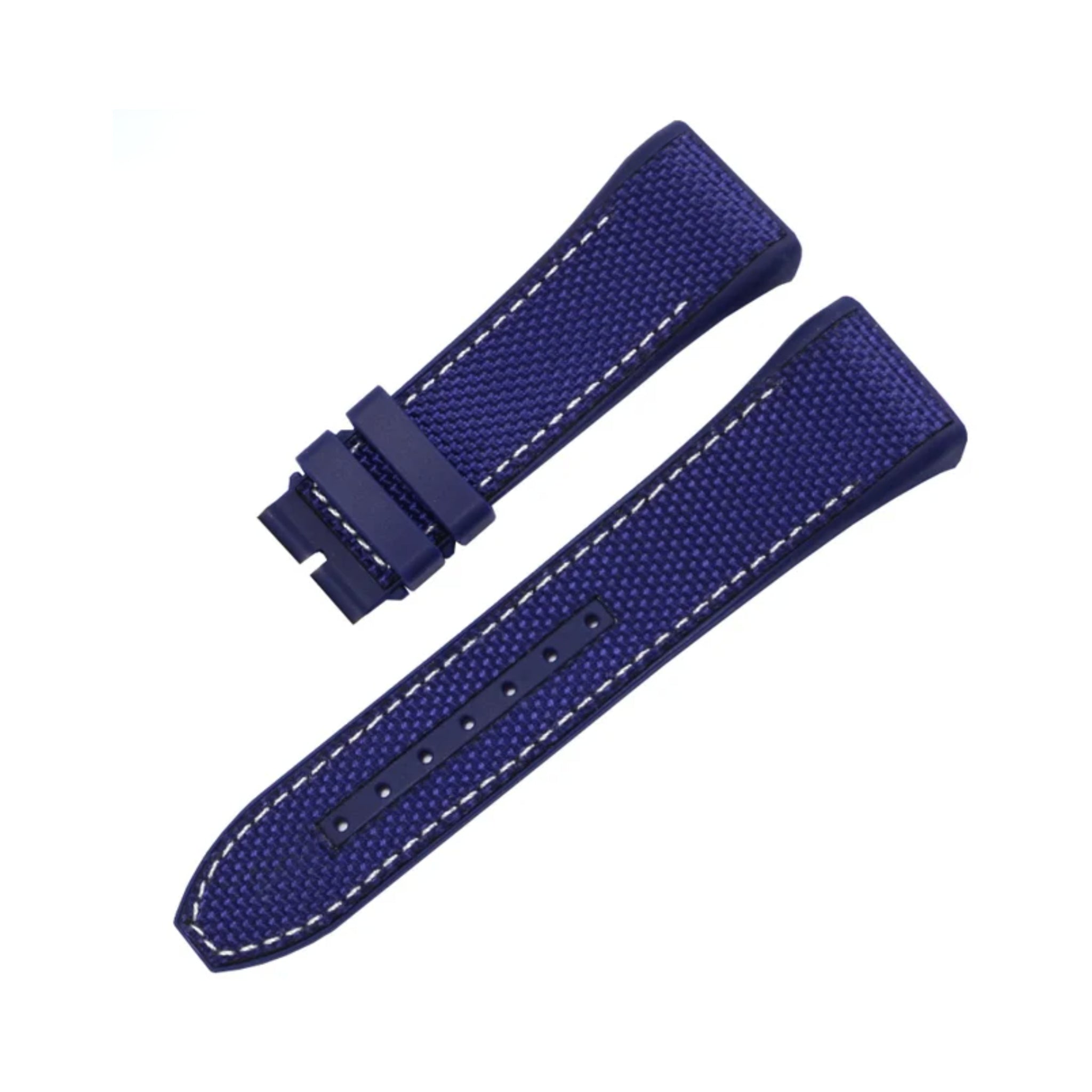 Rubber Strap - For Frank Muller V45 - Blue/White - Helvetus