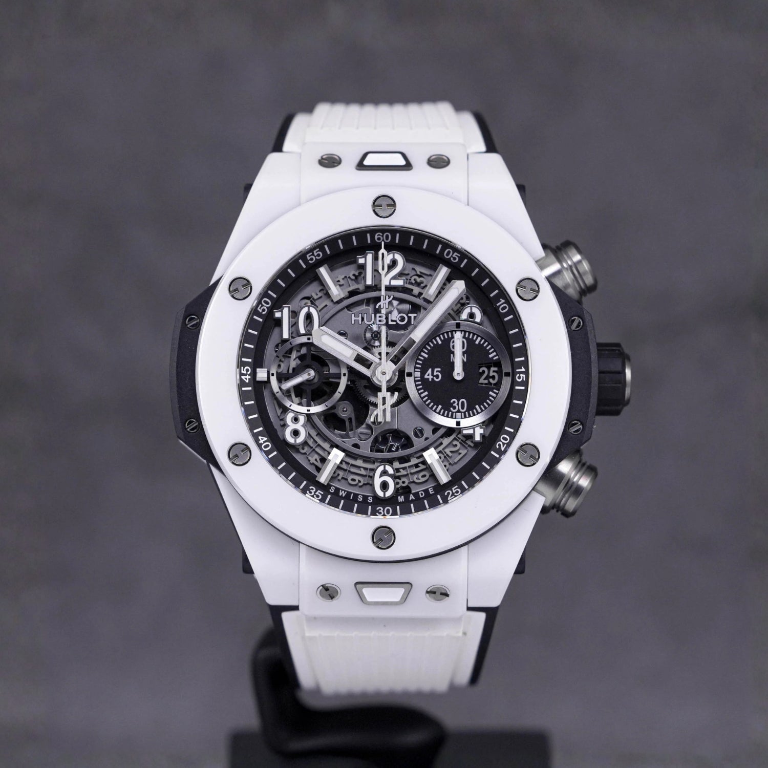 Hublot Big Bang 42mm Strap in White - Helvetus® Switzerland