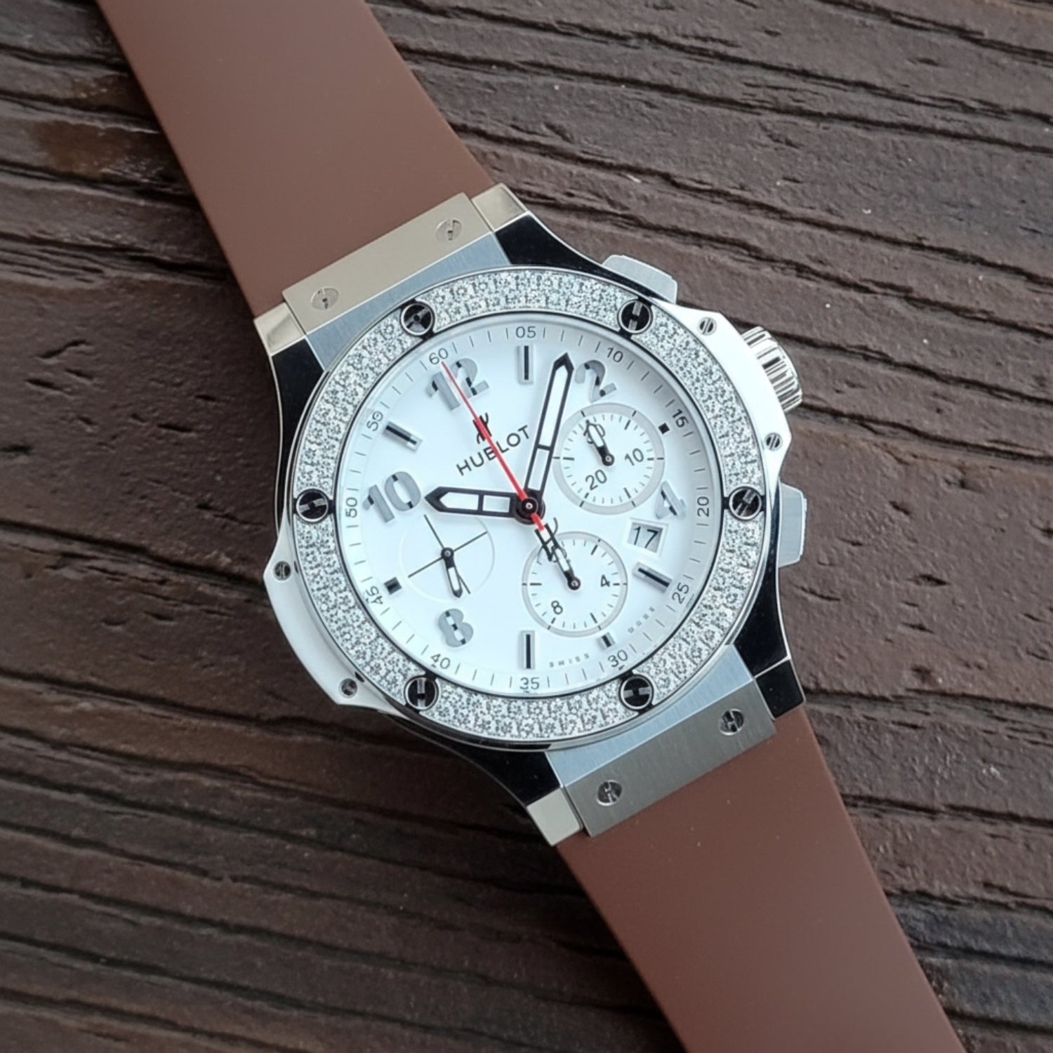 Hublot Big Bang 44mm Strap in Brown - Helvetus® Switzerland