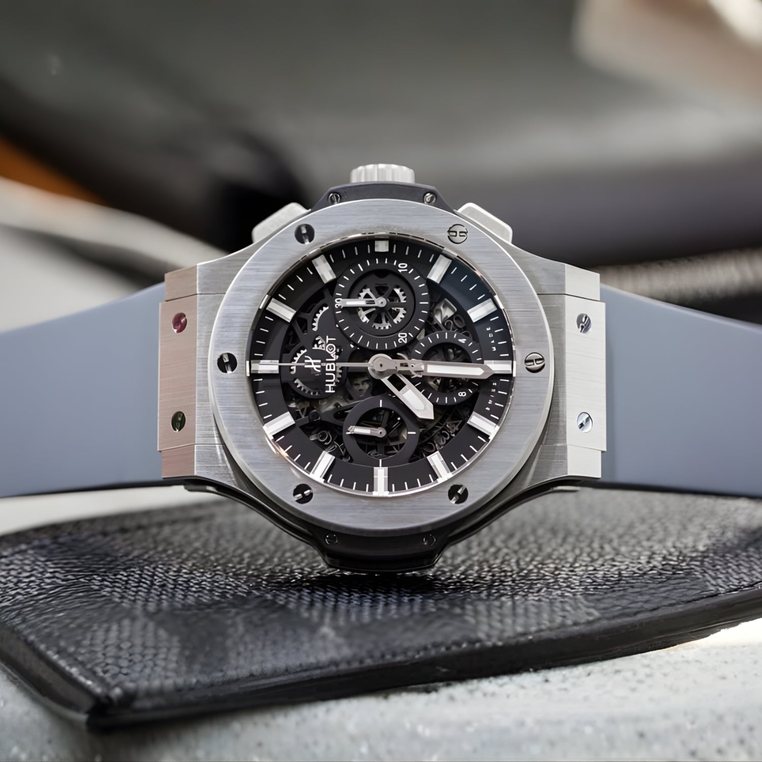 Hublot Big Bang 44mm Strap in Grey - Helvetus® Switzerland