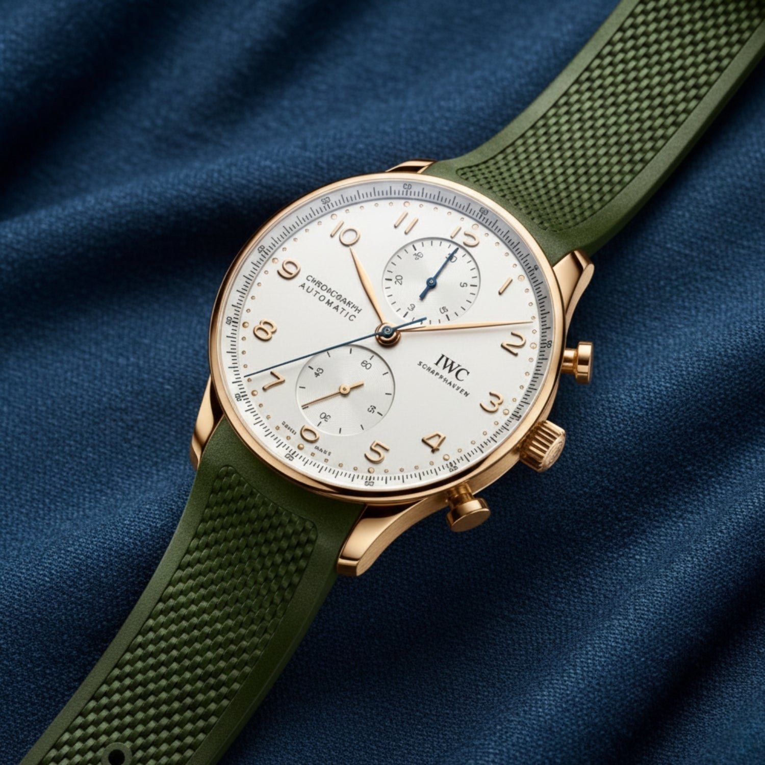Strap for IWC Portugieser in Green - Helvetus® Switzerland