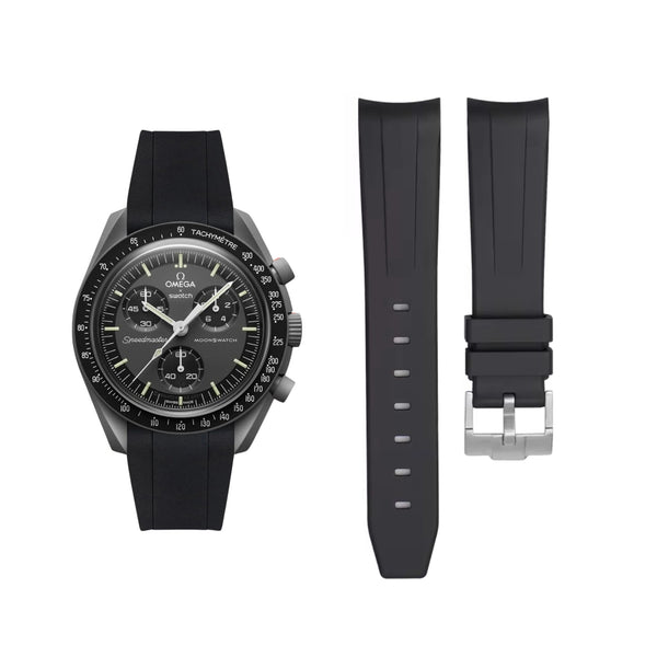 Omega✖️Swatch Mission to Mercury ラバーベルト Leather Straps for Omega X Swatch MoonSwatch Mission to