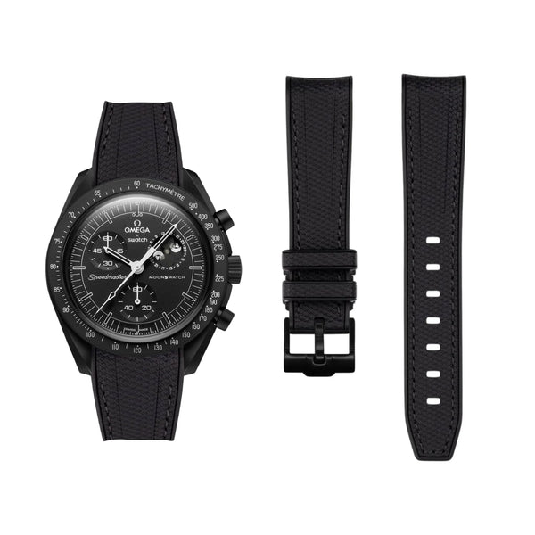 Strap for Mission to the Moonphase - New Moon/Snoopy - Black w