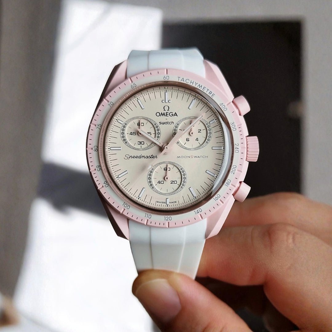 Strap for Mission to Venus Moonswatch in White- Helvetus® Switzerland