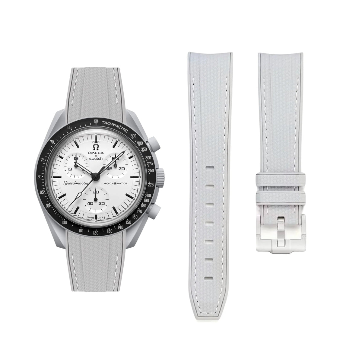 Strap for MoonSwatch 1965 in Grey - Helvetus®