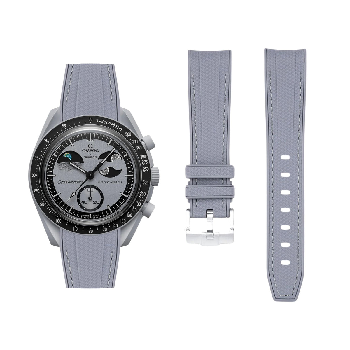 Strap for Mission to EarthPhase in Grey w/Gray - Helvetus® Switzerland