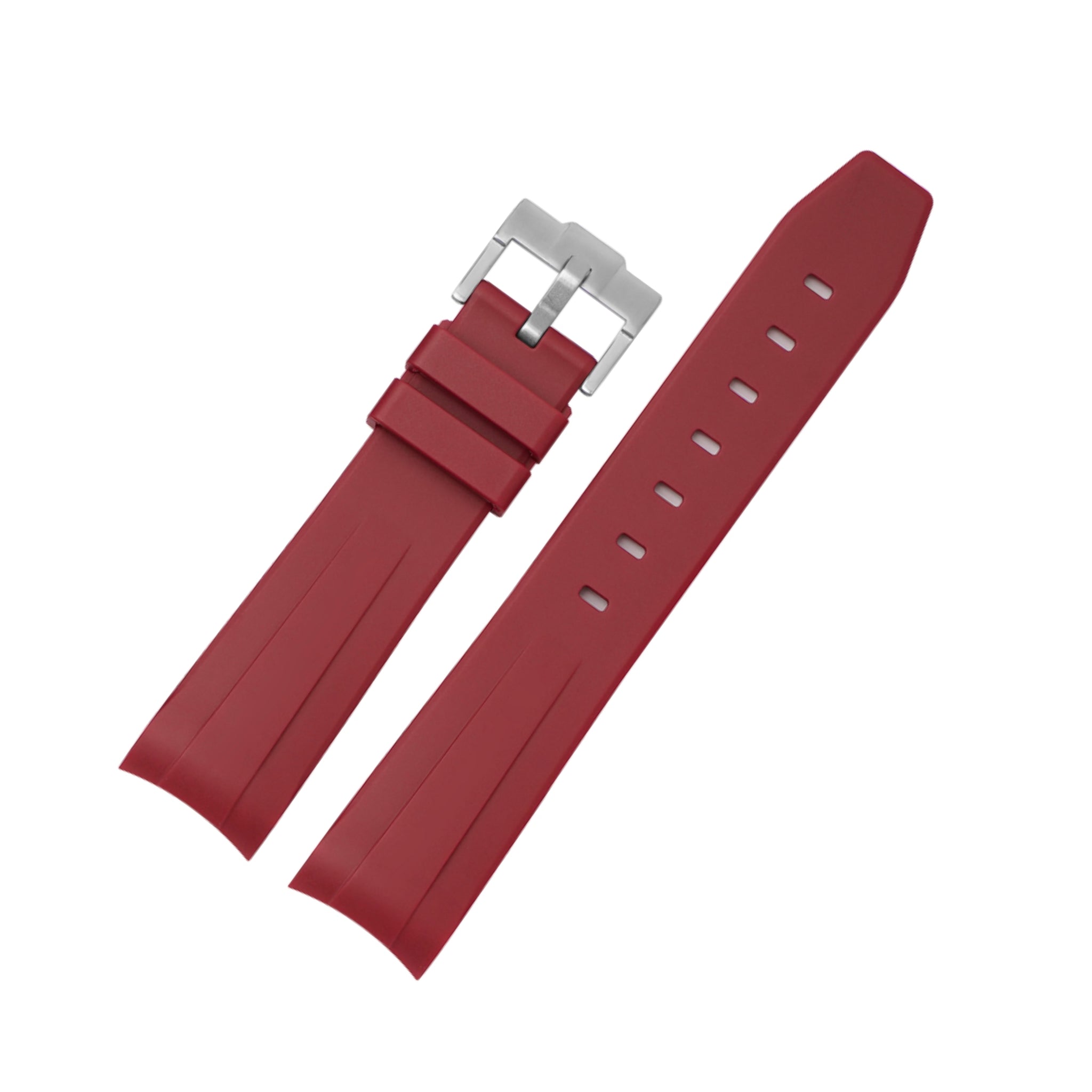 Rubber Strap - For Omega Seamaster 300 - Bordeaux - Helvetus