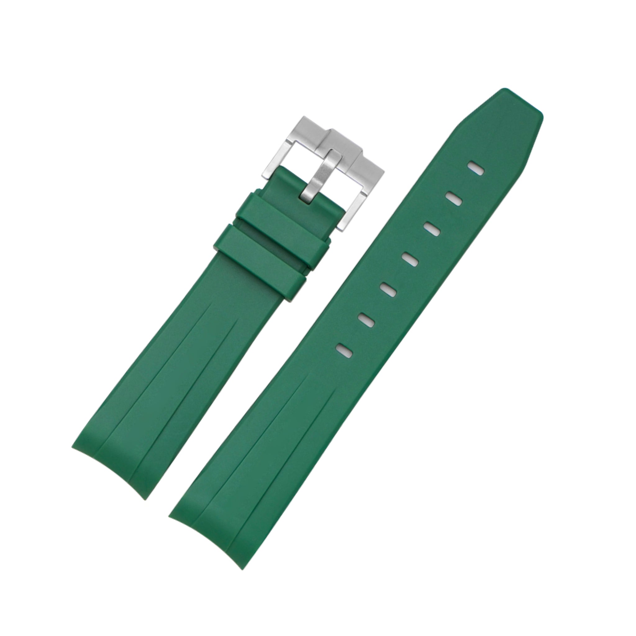 Rubber Strap - For Omega Seamaster 300 - Green - Helvetus