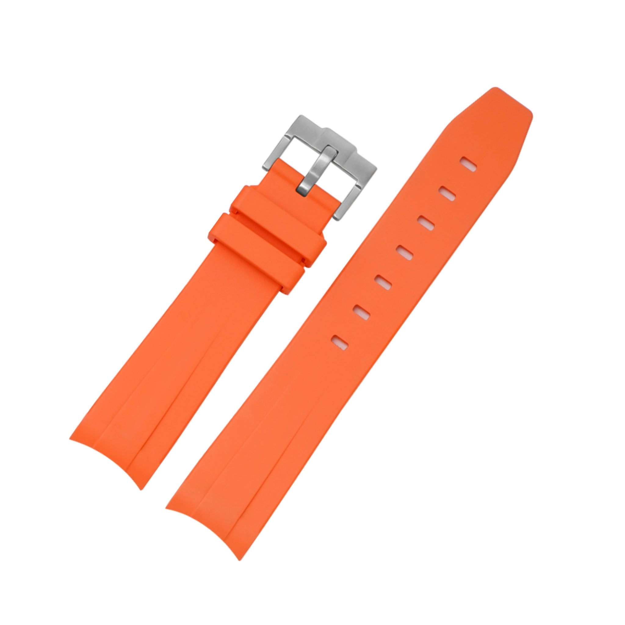 Rubber Strap - For Omega Seamaster 300 - Orange - Helvetus