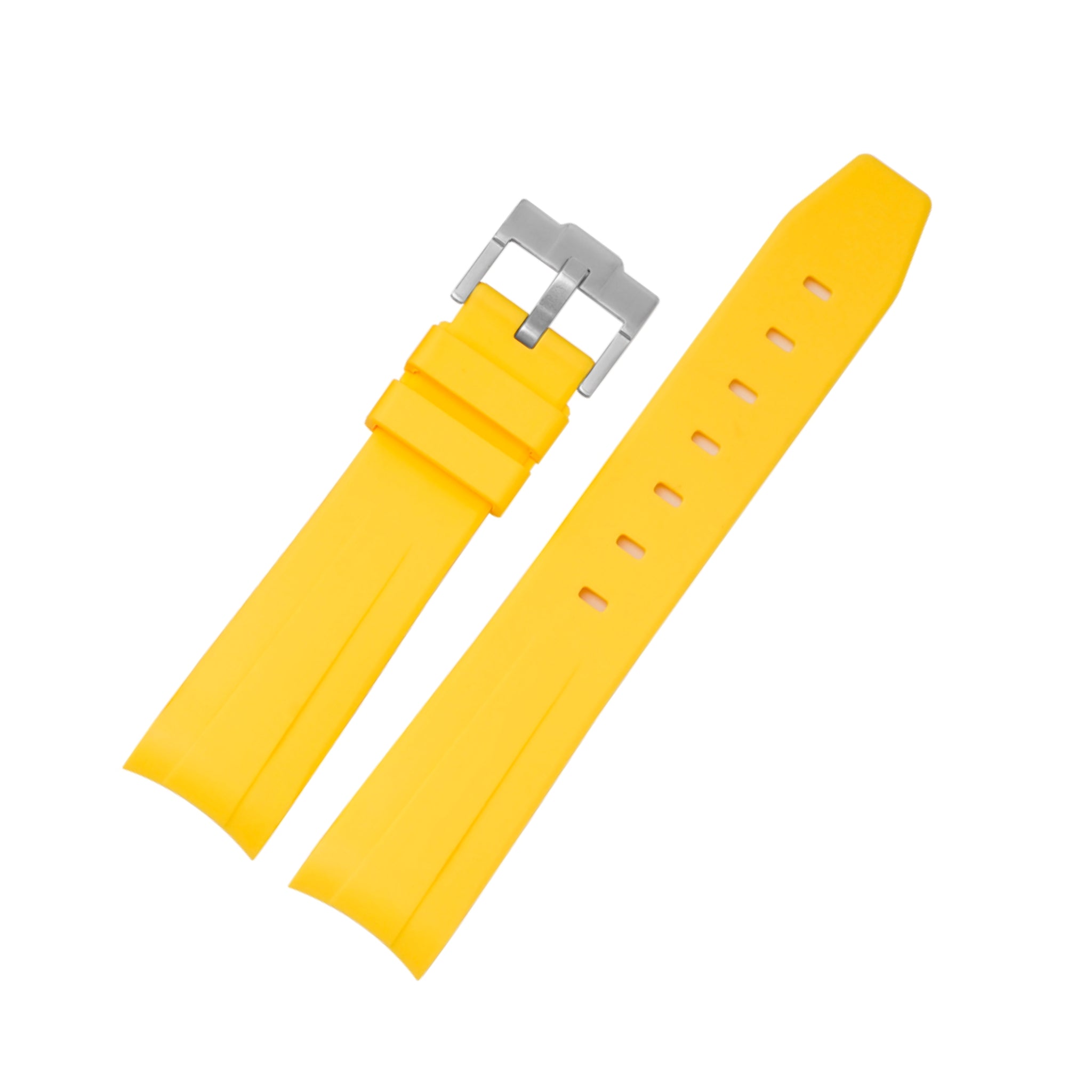 Rubber Strap - For Omega Seamaster 300 - Yellow - Helvetus