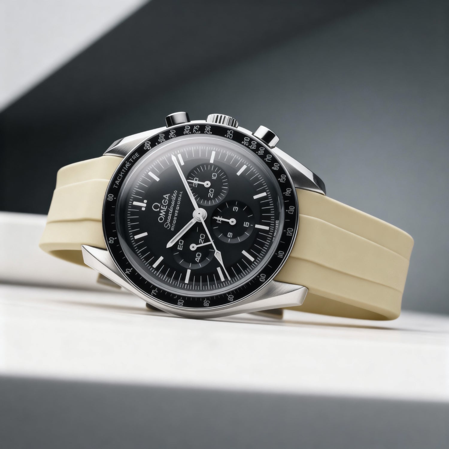 Omega Speedmaster Strap in Beige - Helvetus®