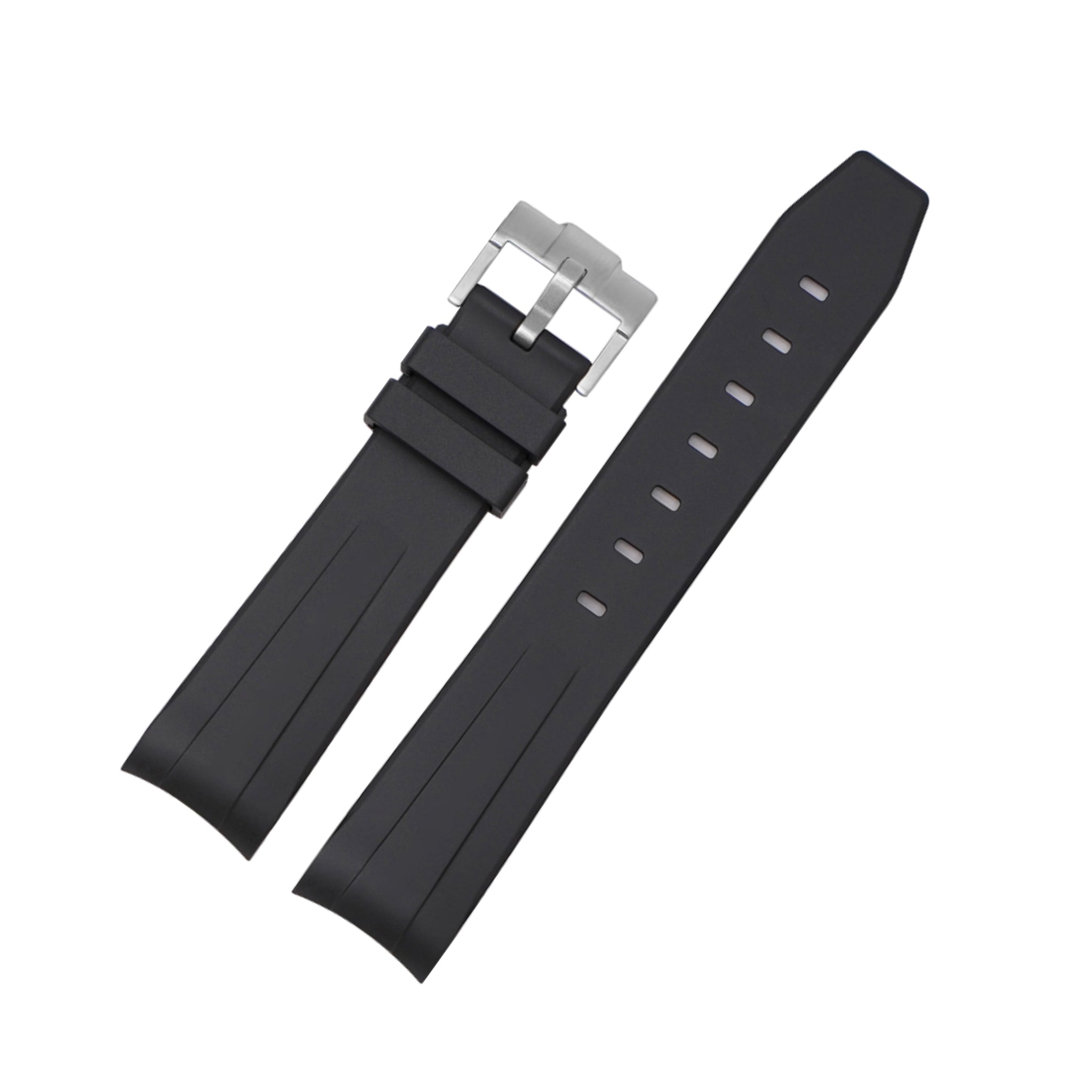 Rubber Strap - For Omega Speedmaster - Black - Helvetus