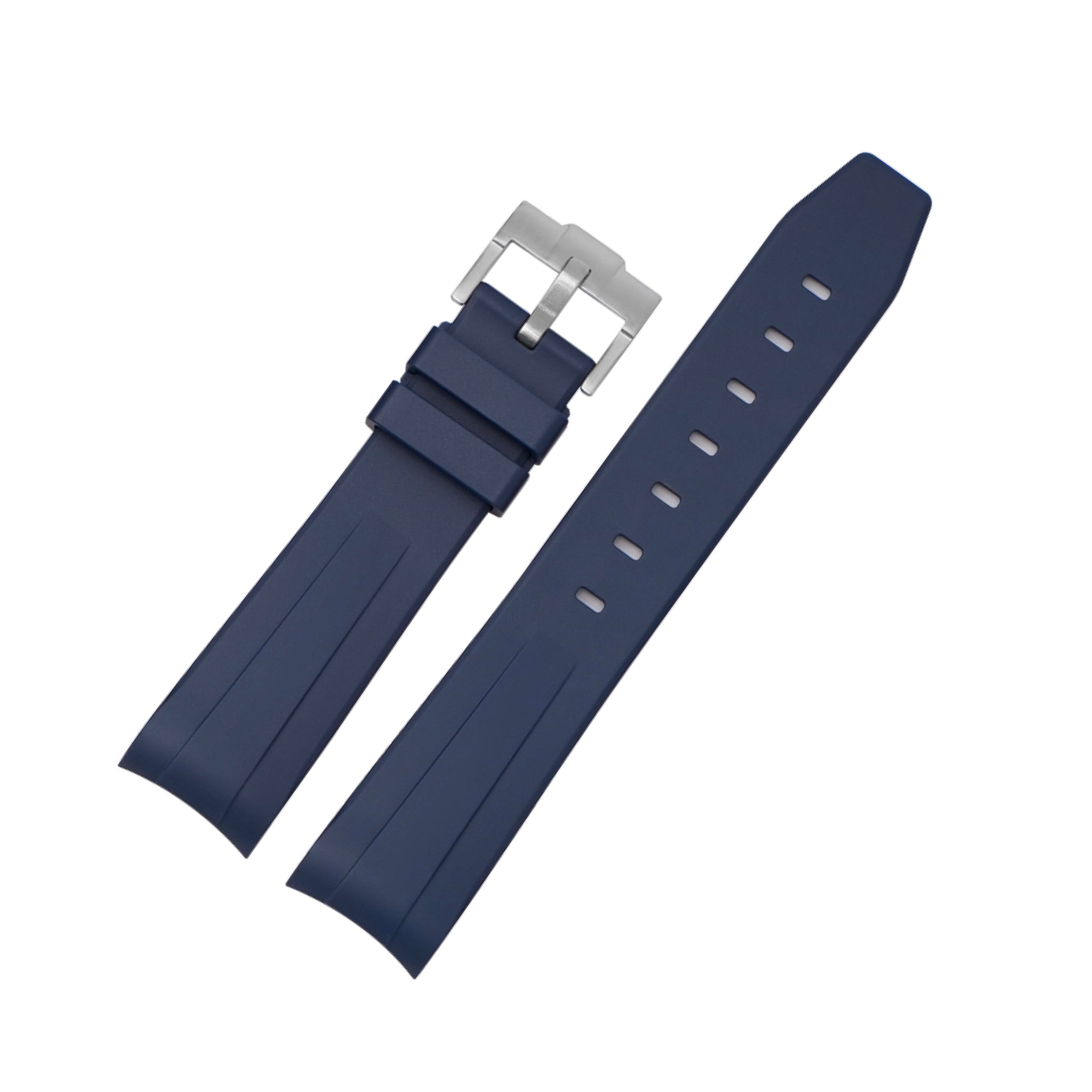 Rubber Strap - For Omega Speedmaster - Navy Blue - Helvetus