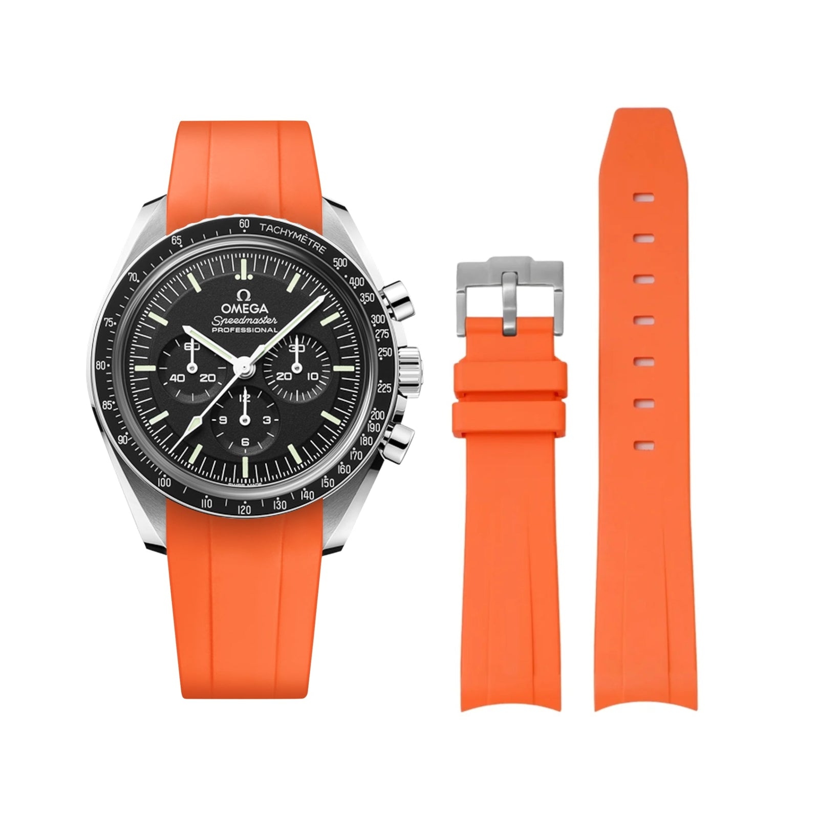 Omega Speedmaster Straps HighQuality Rubber Bands Helvetus®
