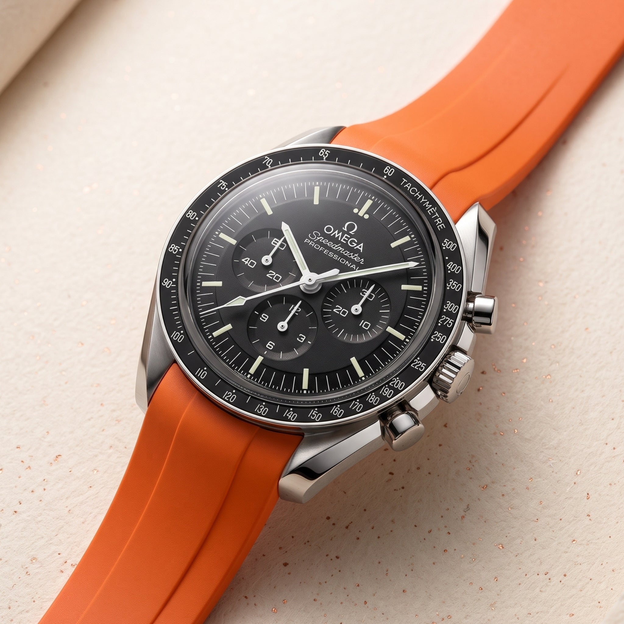 Omega Speedmaster Strap in Orange - Helvetus®
