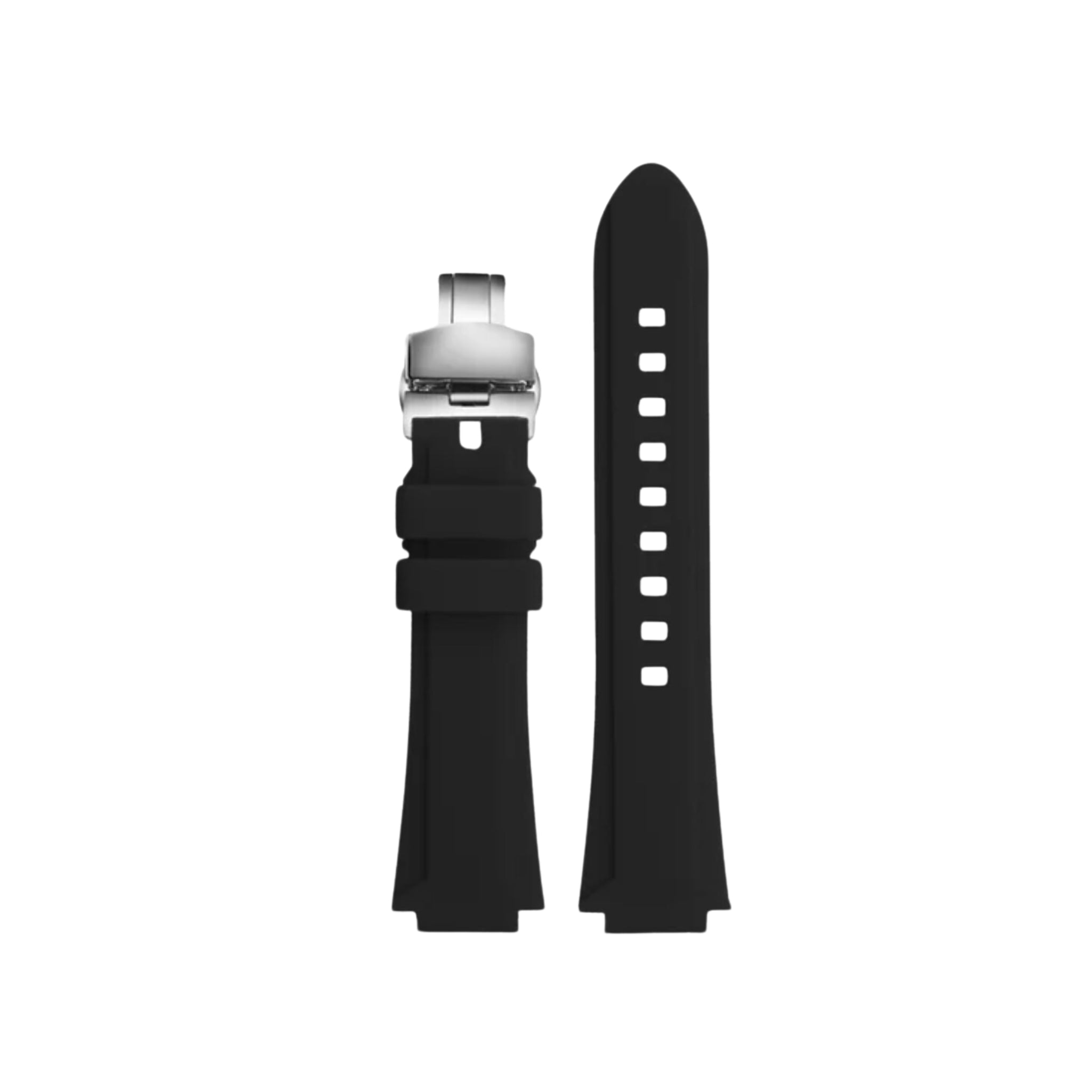 Rubber Strap - For Oris Aquis - Black - Helvetus