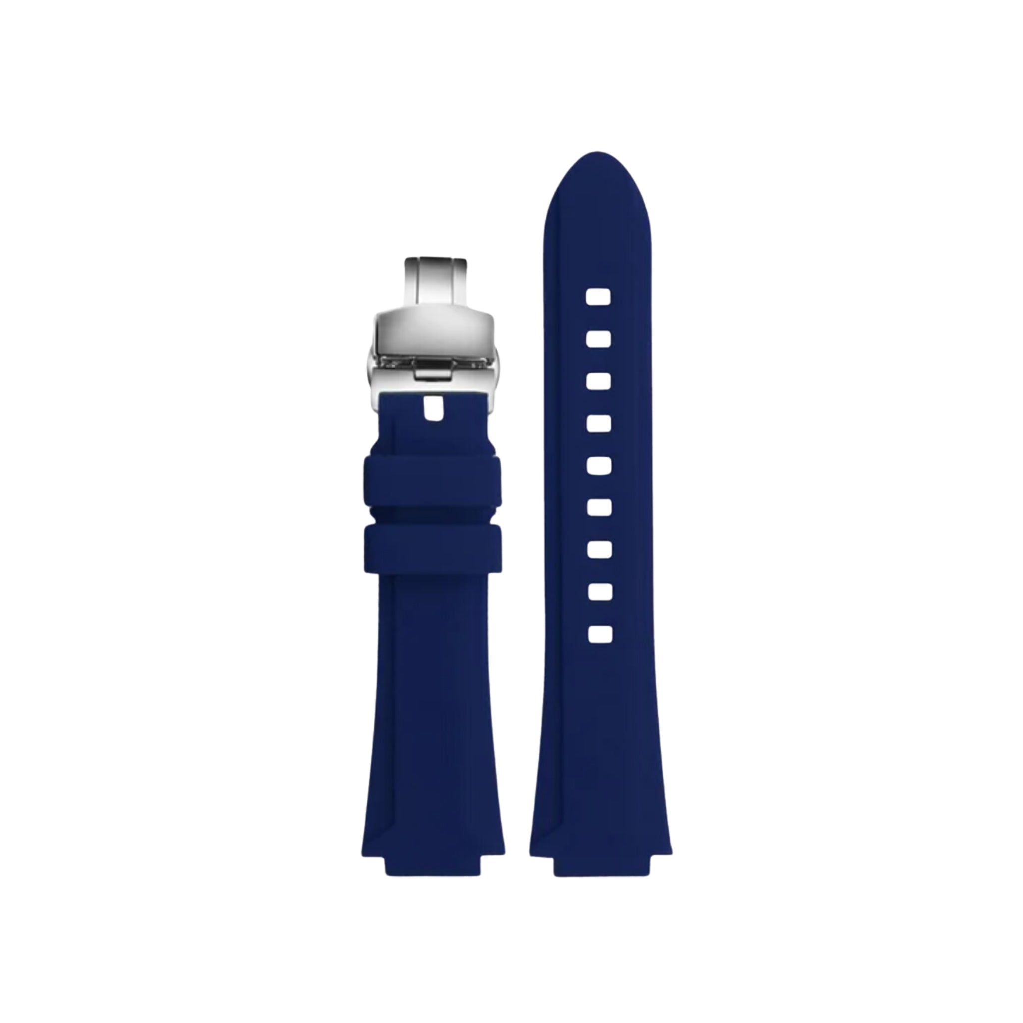 Rubber Strap - For Oris Aquis - Blue - Helvetus