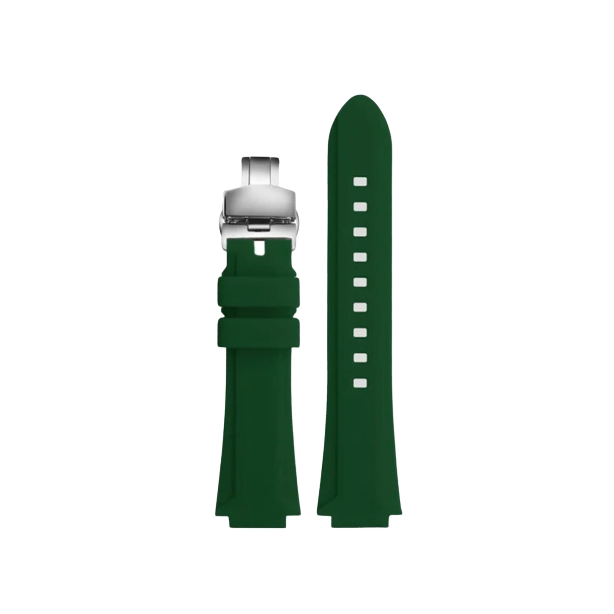 Rubber Strap - For Oris Aquis - Green - Helvetus