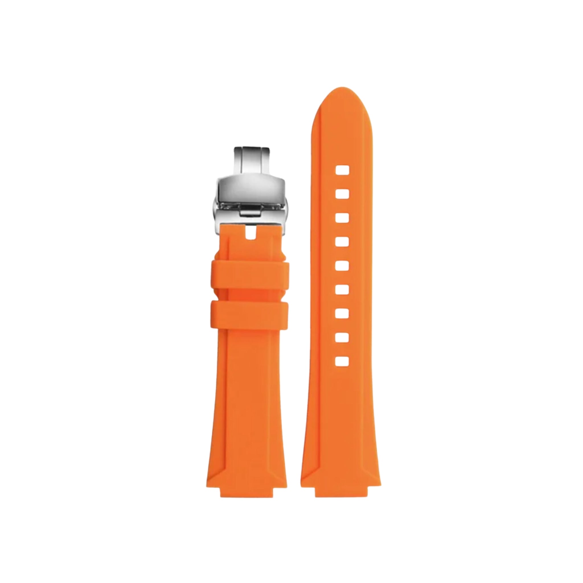 Rubber Strap - For Oris Aquis - Orange - Helvetus