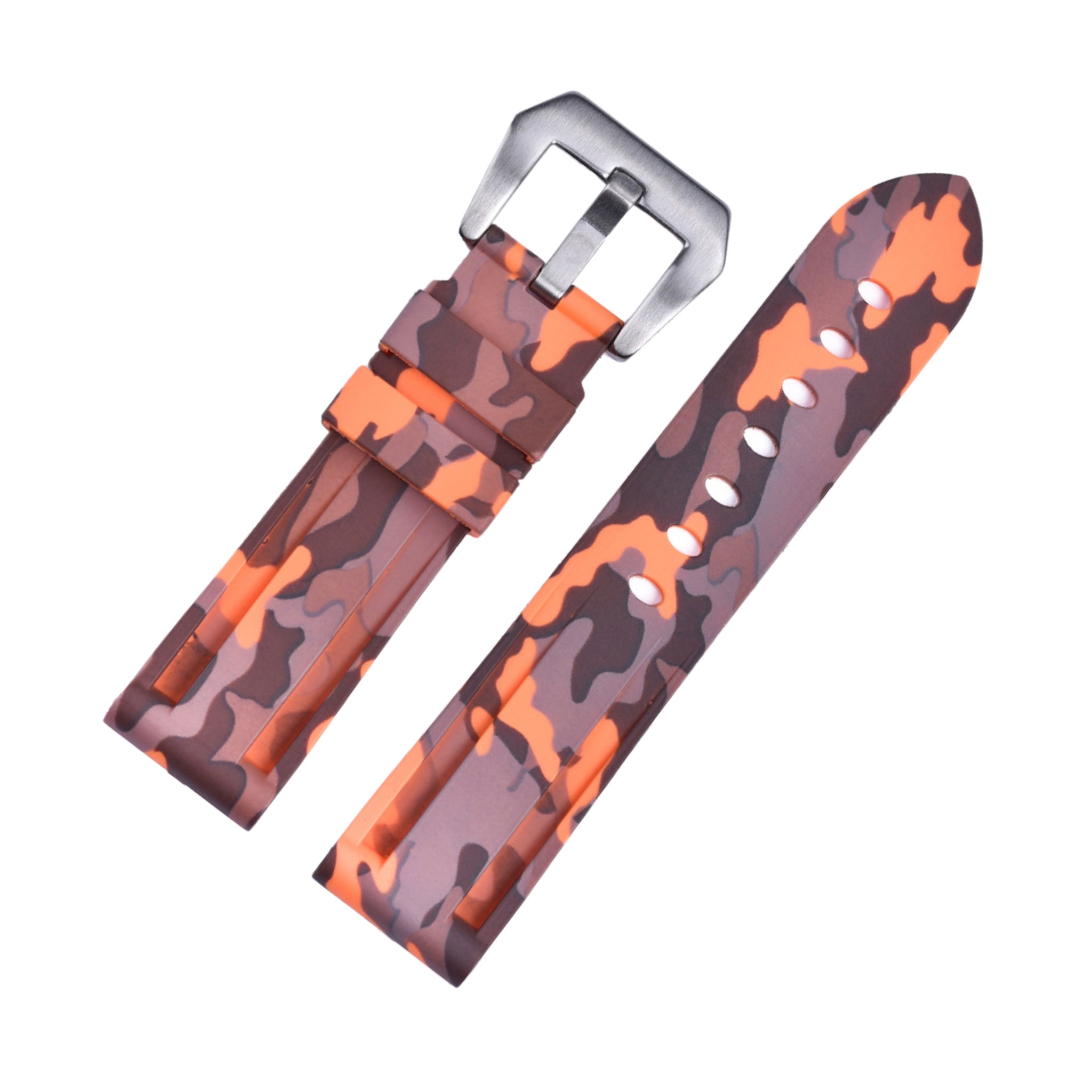 Rubber Strap - For Panerai - Camo Orange - Helvetus