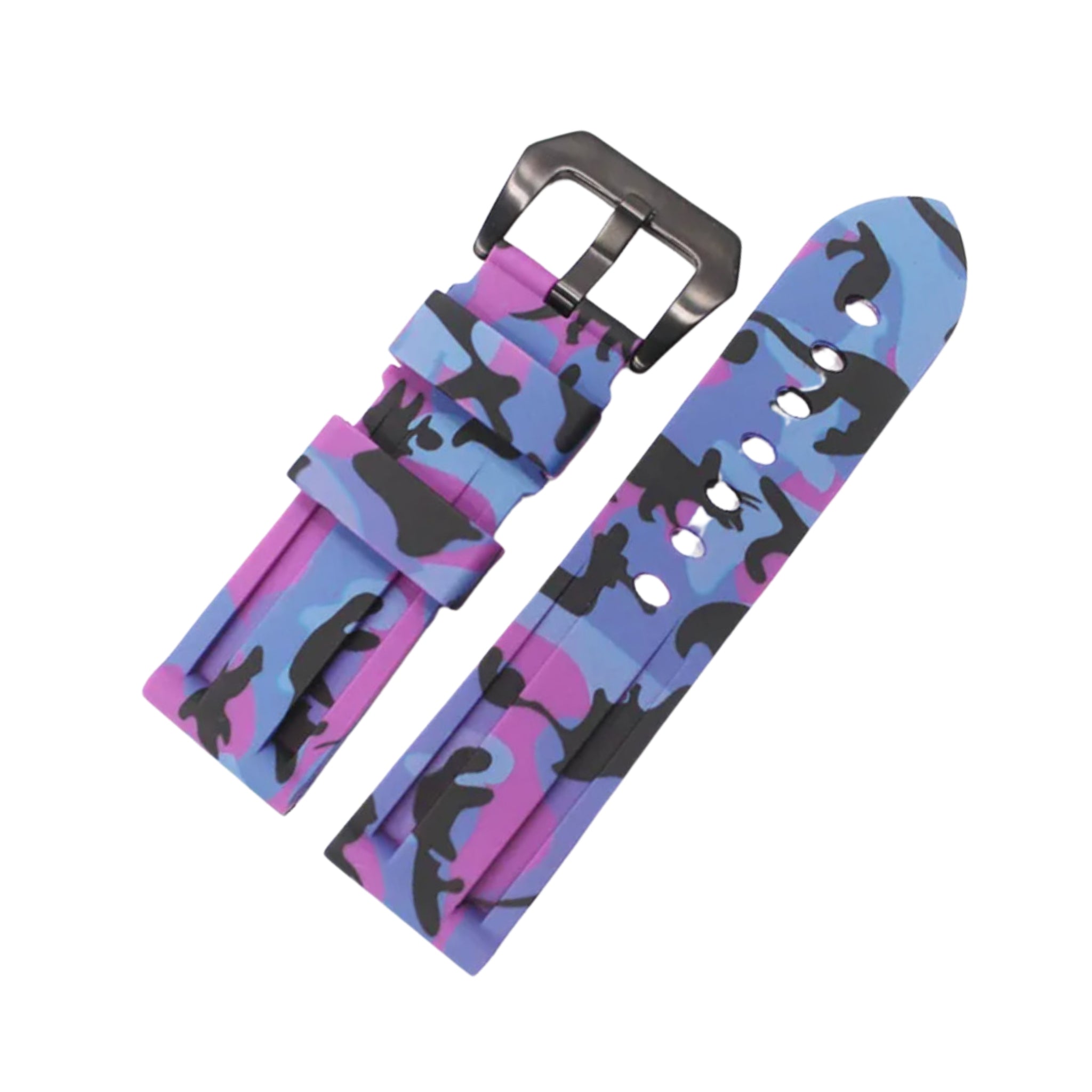 Rubber Strap - For Panerai - Purple/Pink Camo - Helvetus