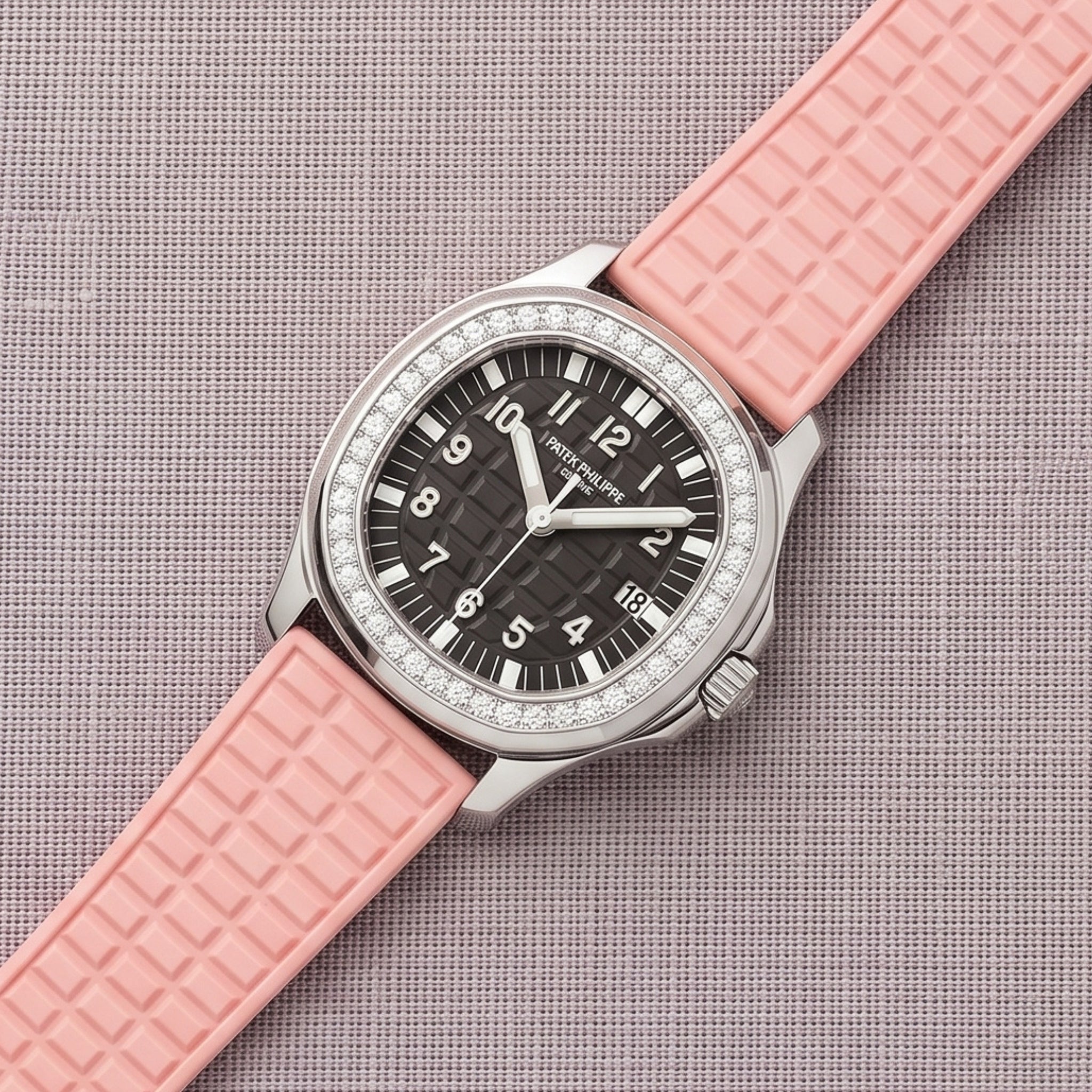 Pink Strap for Patek Aquanaut 5067A-001, 5065, 5066, 5064, 5068R