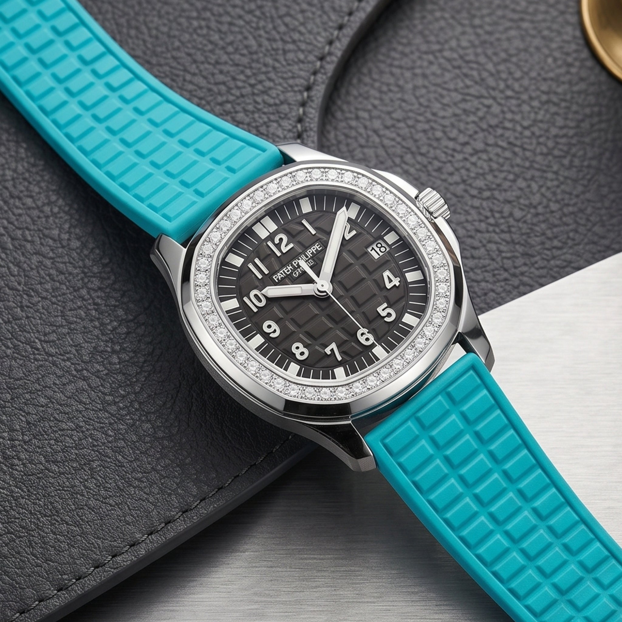 Turquoise Strap for Patek Aquanaut 5067A-001, 5065, 5066, 5064