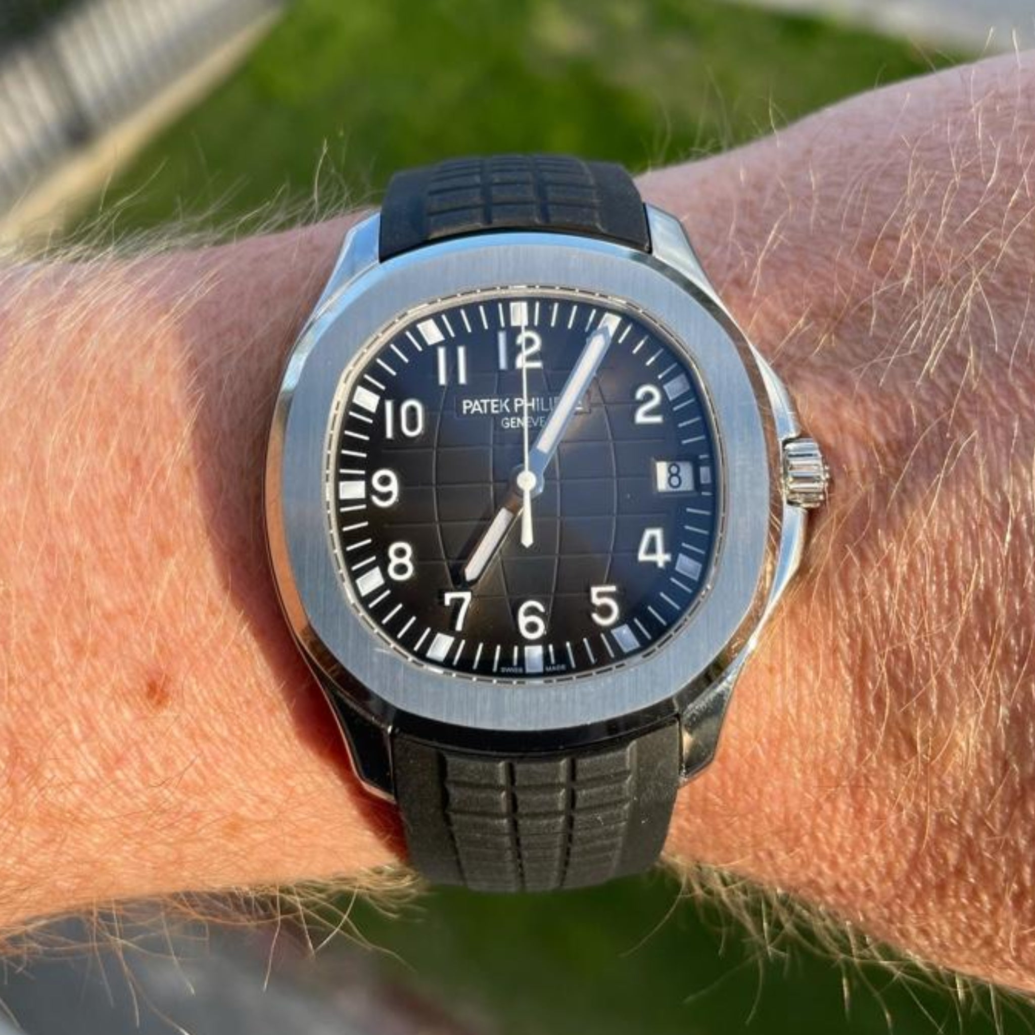 Rubber Strap - For Patek Philippe Aquanaut - Black - Helvetus