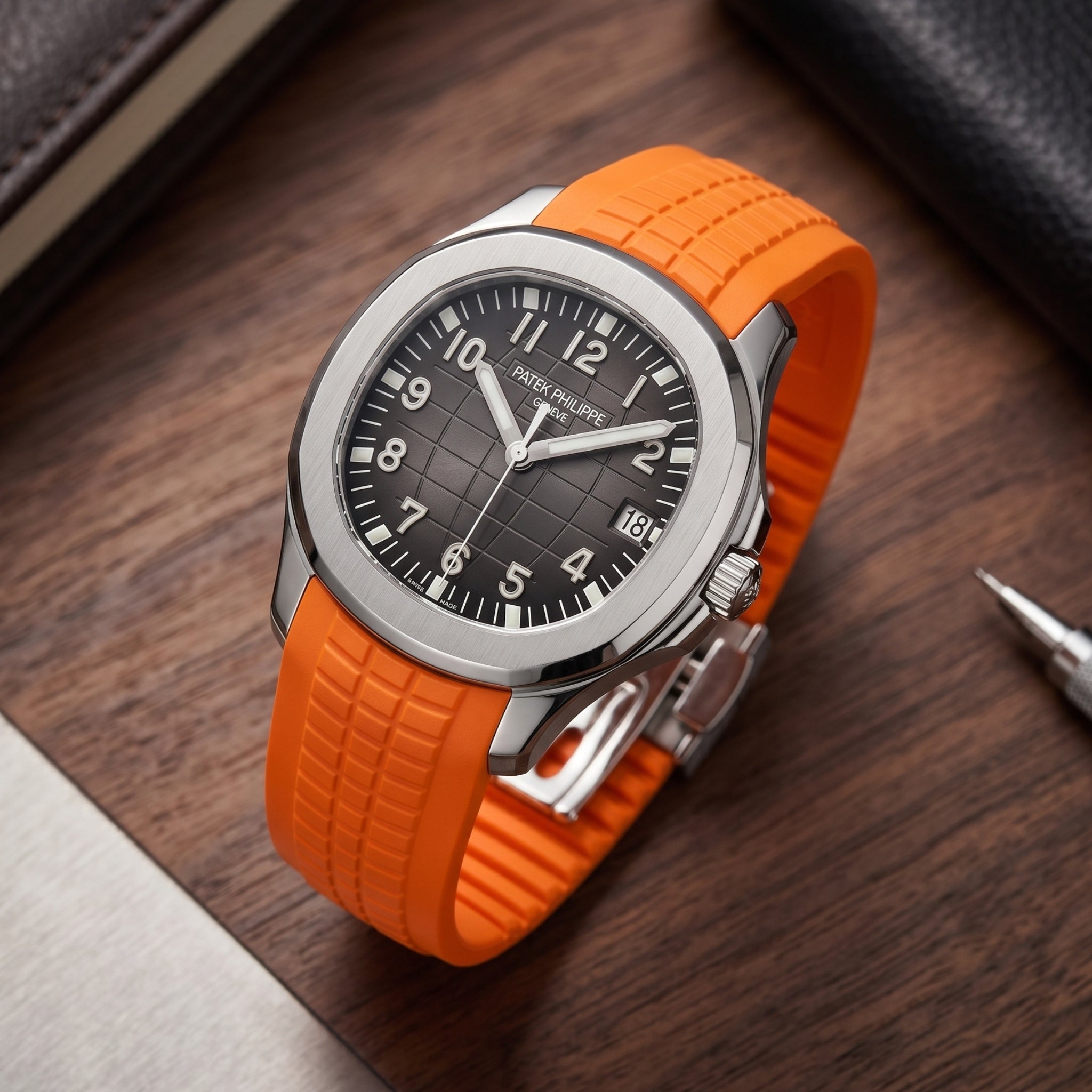 Orange Strap for Patek Philippe Aquanaut - Helvetus®