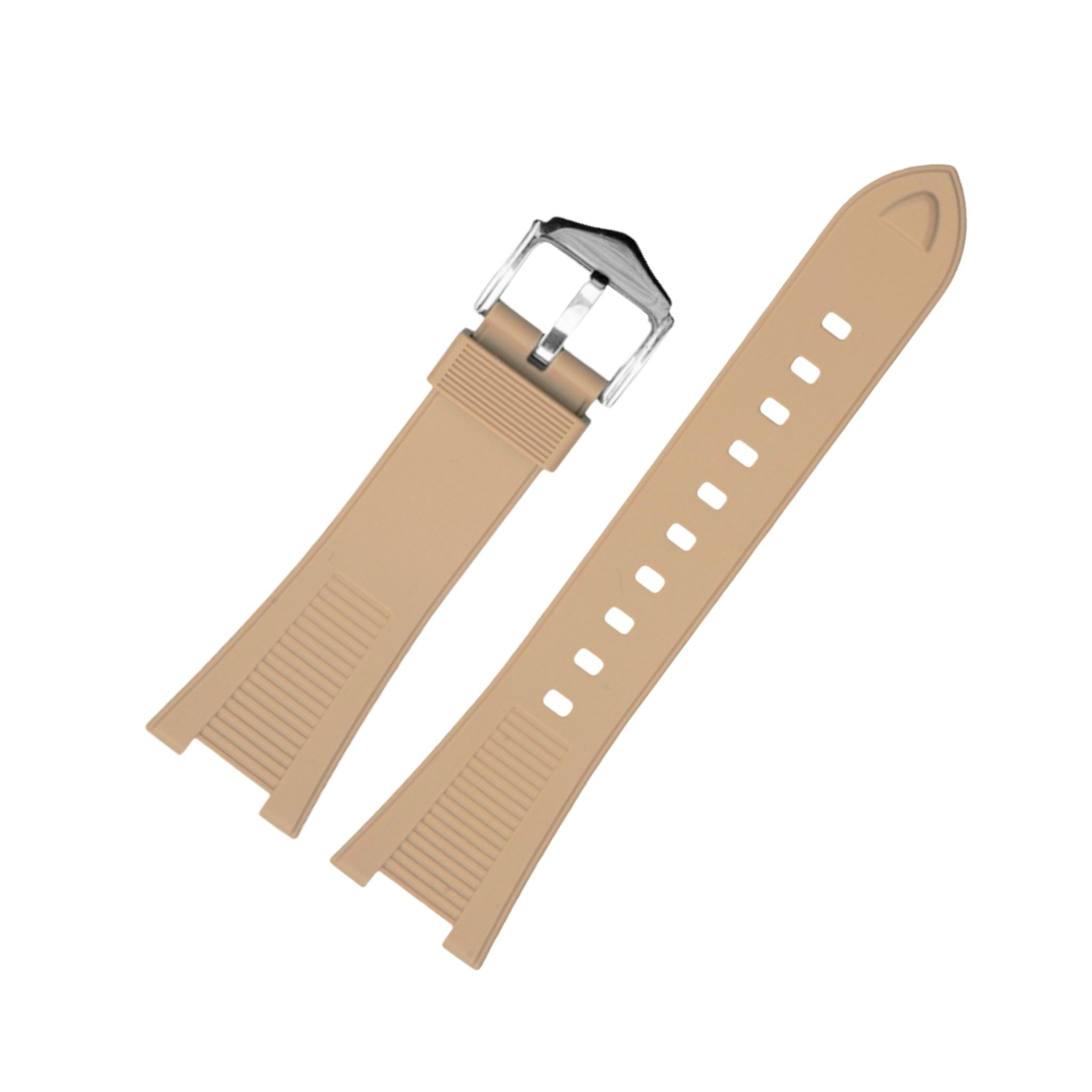 Rubber Strap - For Patek Philippe Nautilus - Beige - Helvetus