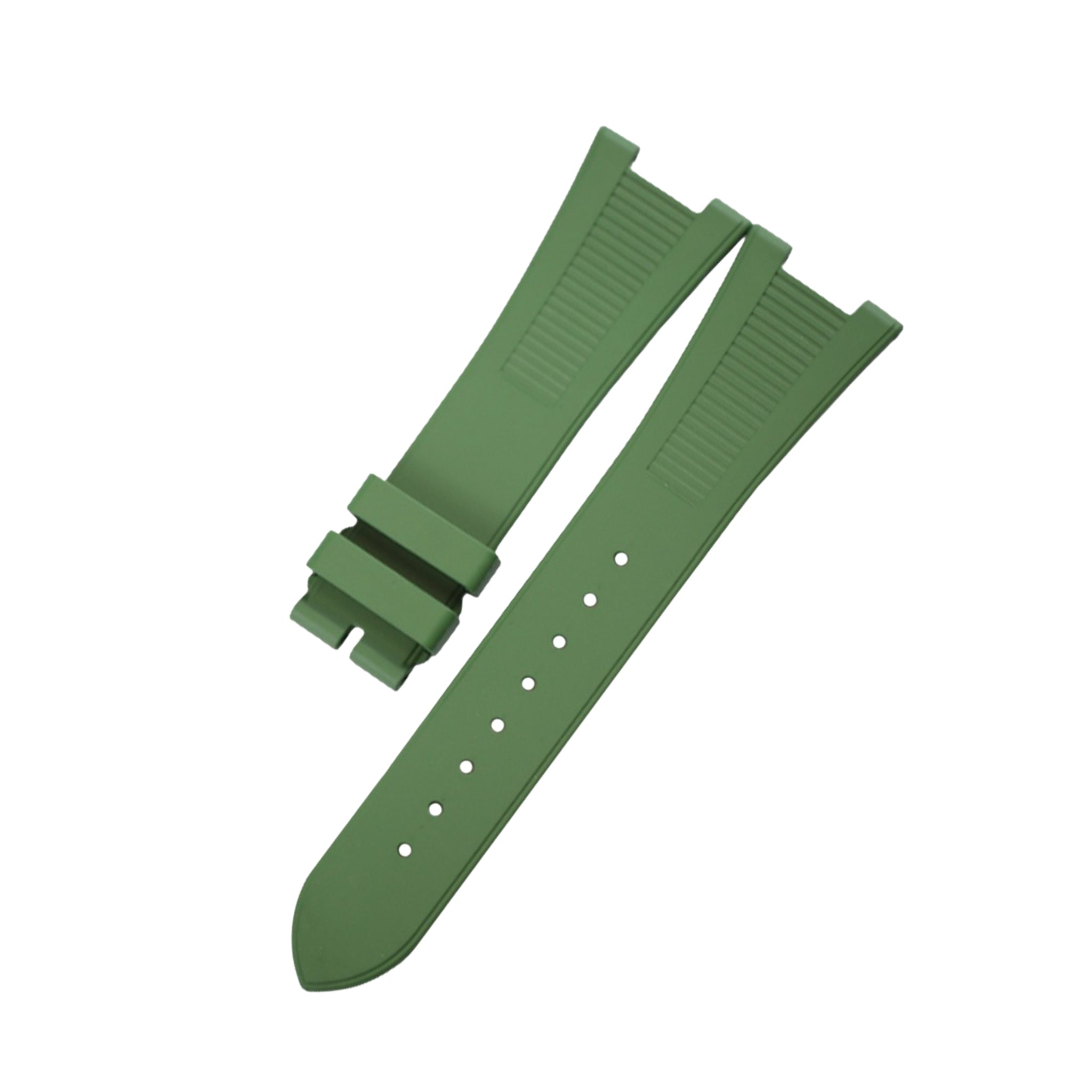 Rubber Strap - For Patek Philippe Nautilus - Green - Helvetus