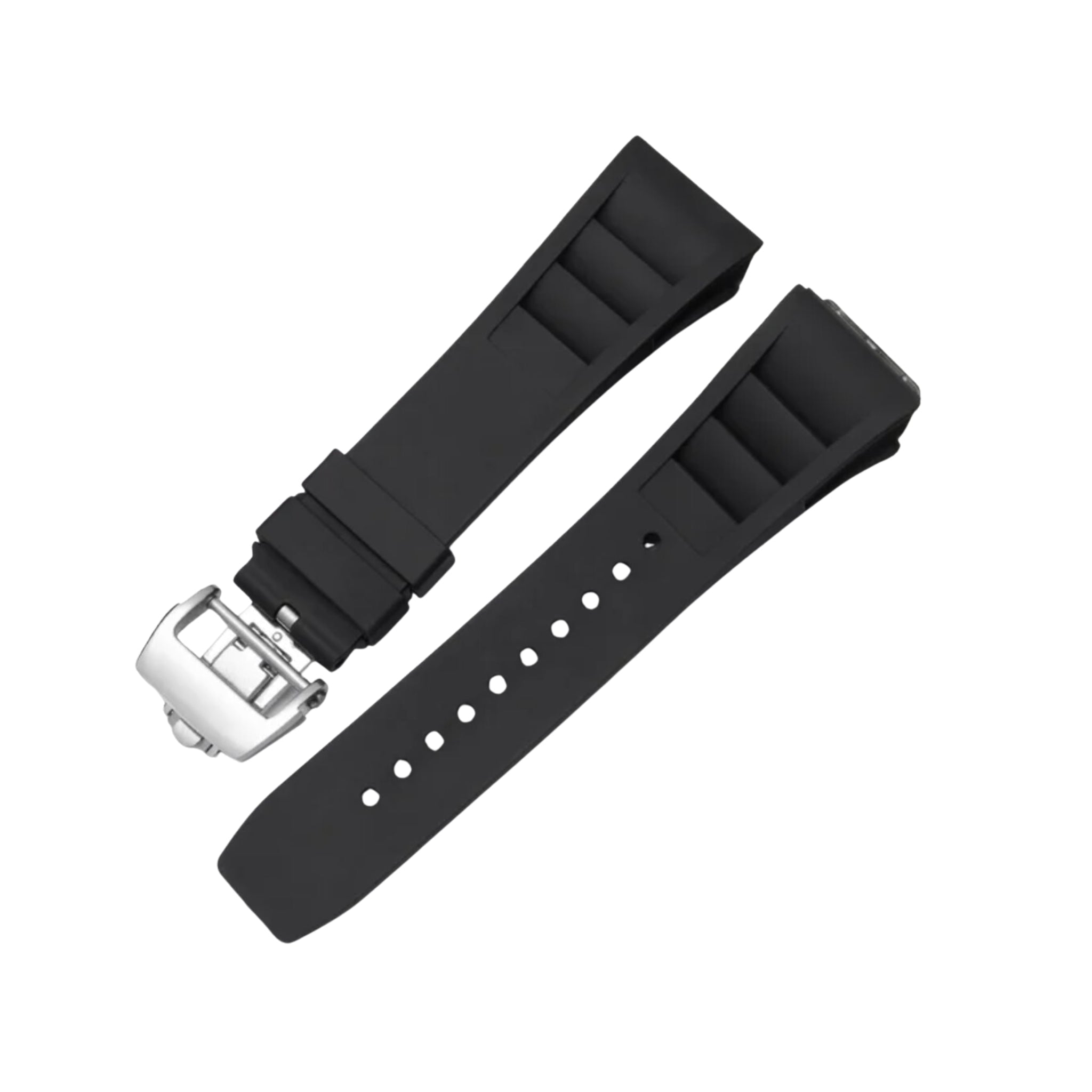 Rubber Strap - For Richard Mille RM011 - Black - Helvetus