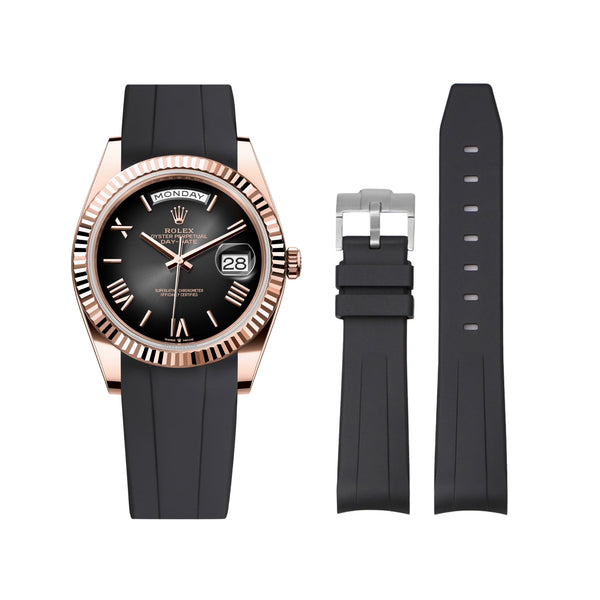 ROLEX ストラップ付きディスプレイスタンド rubber-strap-for-rolex-day-