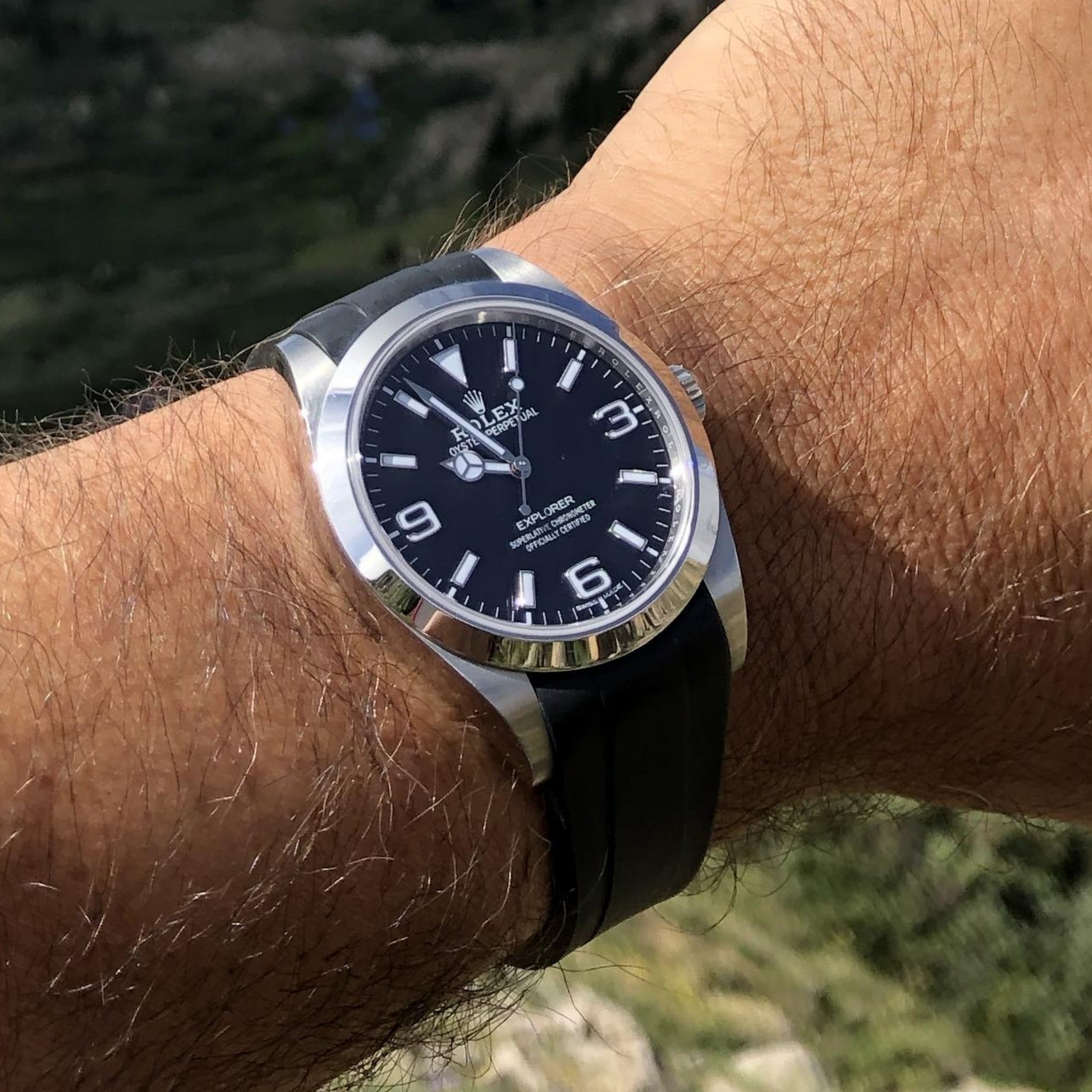 Rolex explorer strap size sale