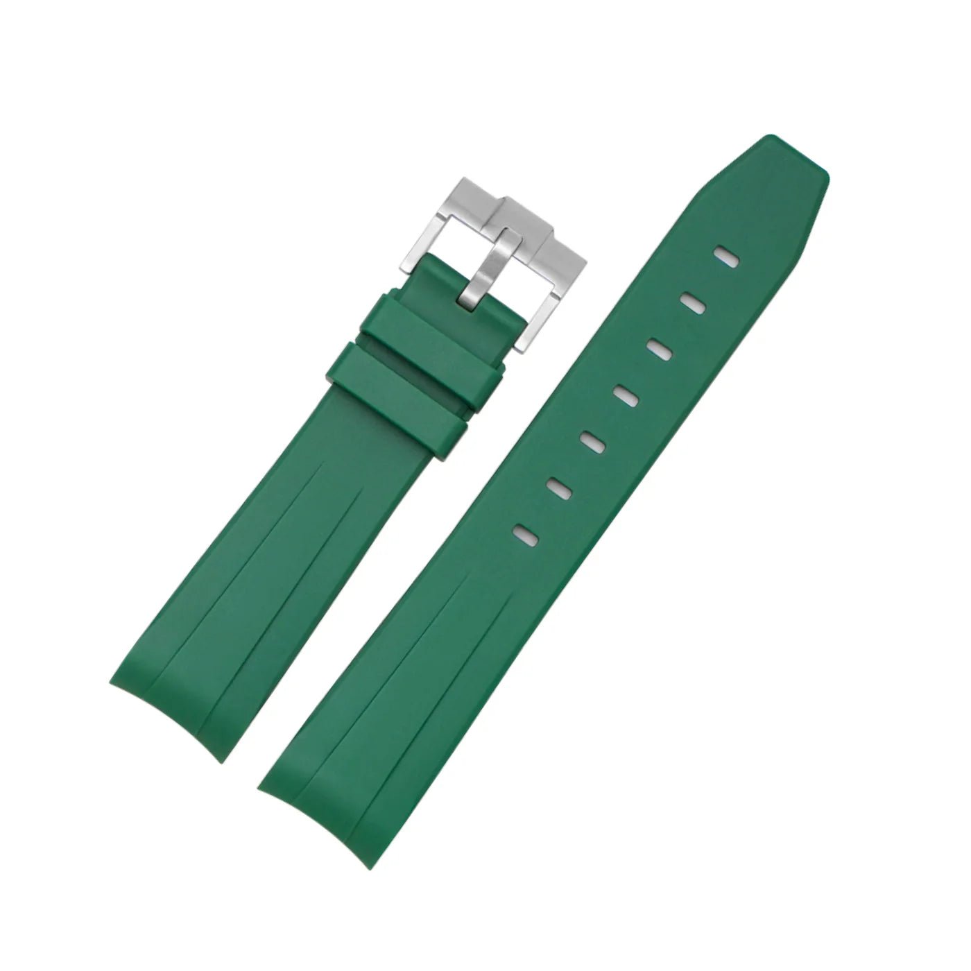 Rubber Strap - For Rolex Yacht - Master II - Green - Helvetus