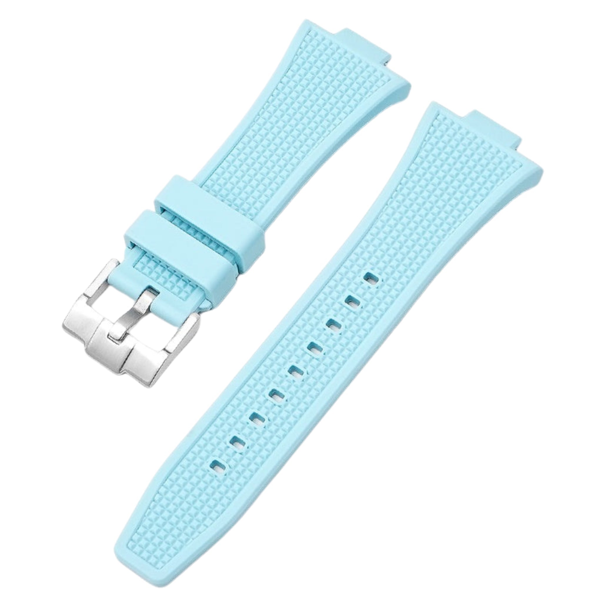 Rubber Strap for Tissot PRX - Cenote Blue - Helvetus