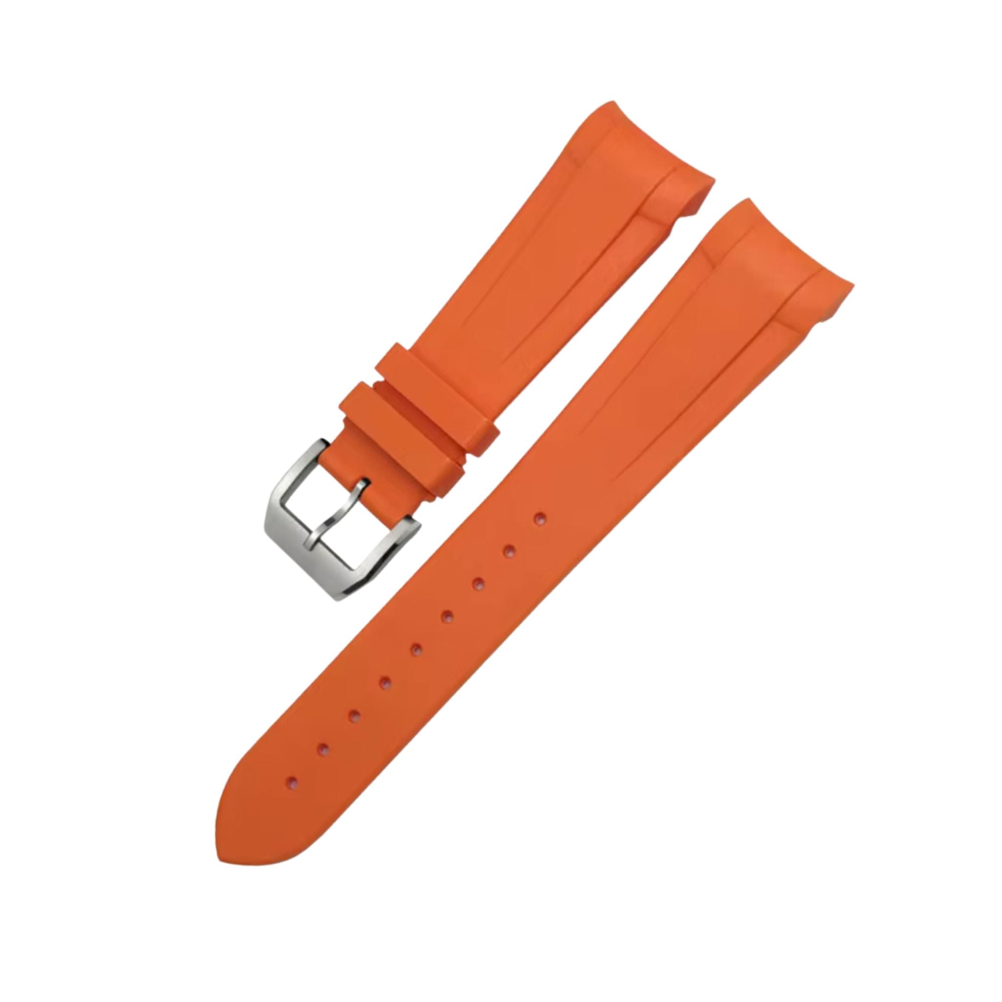 Rubber Strap - For Tudor Ranger 79950 - Orange - Helvetus