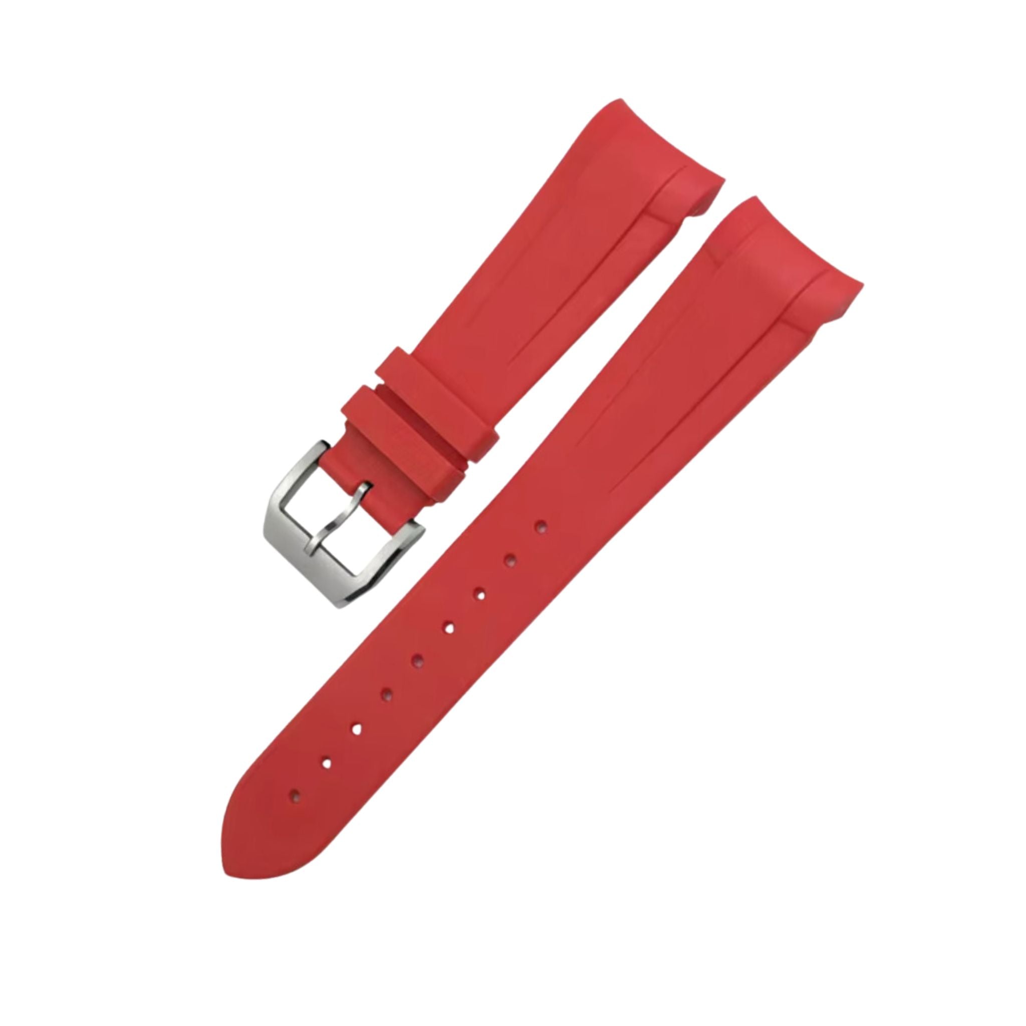 Rubber Strap - For Tudor Ranger 79950 - Red - Helvetus