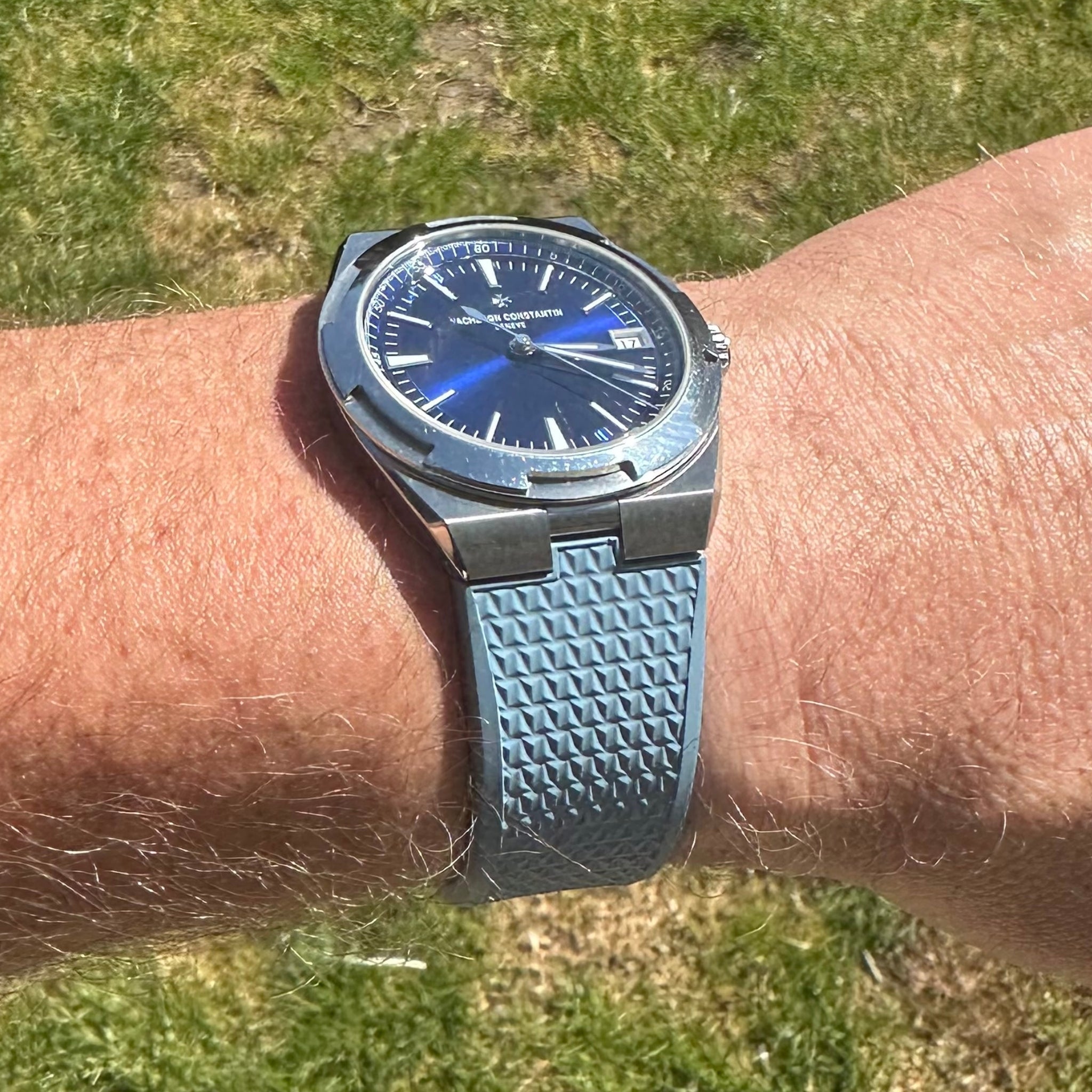Rubber Strap - For Vacheron Constantin Overseas - Light Blue - Helvetus