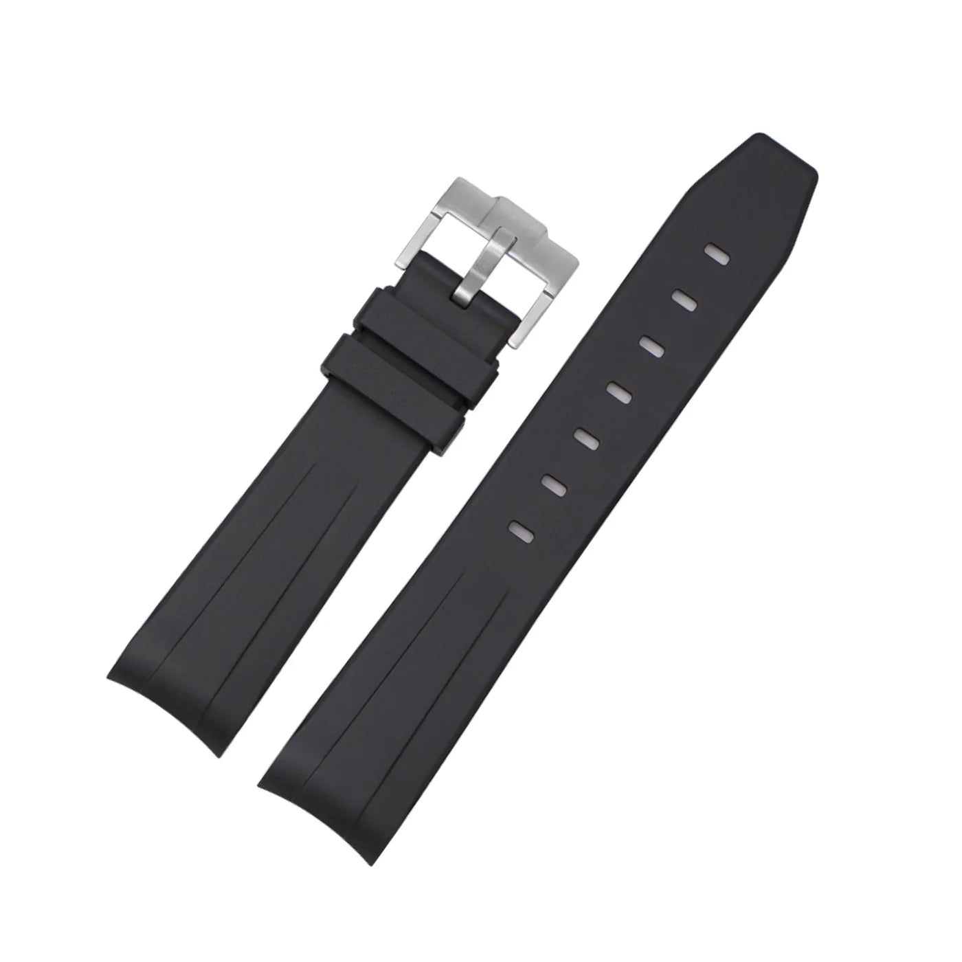 Rubber Strap - For Zenith Chronomaster Sport - Black - Helvetus