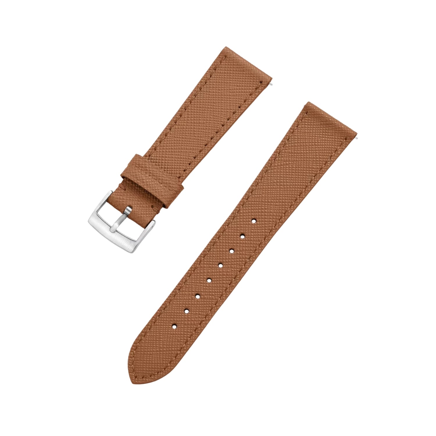 Brown Leather Watch Strap – Handcrafted Replacement Band – Helvetus®