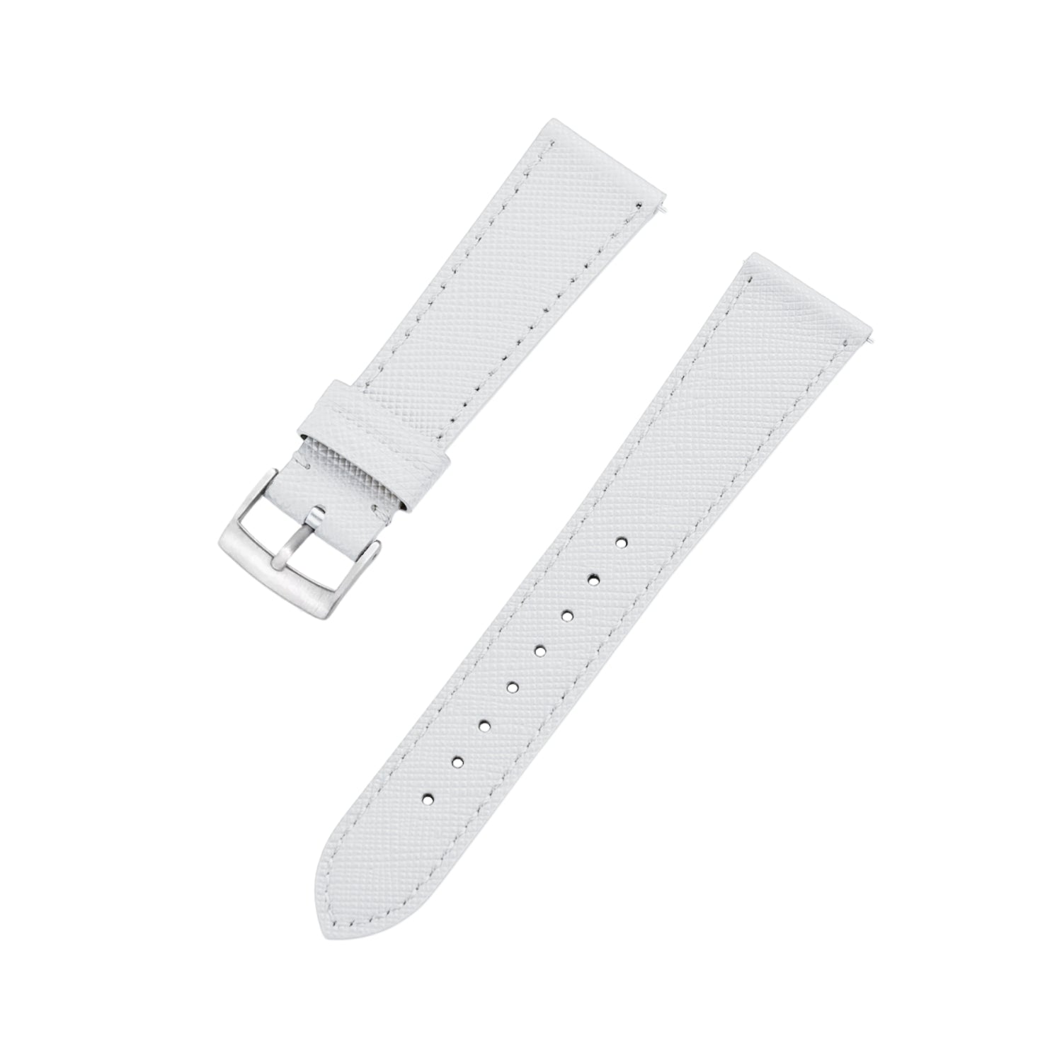 White Leather Watch Strap – Handcrafted Replacement Band – Helvetus®