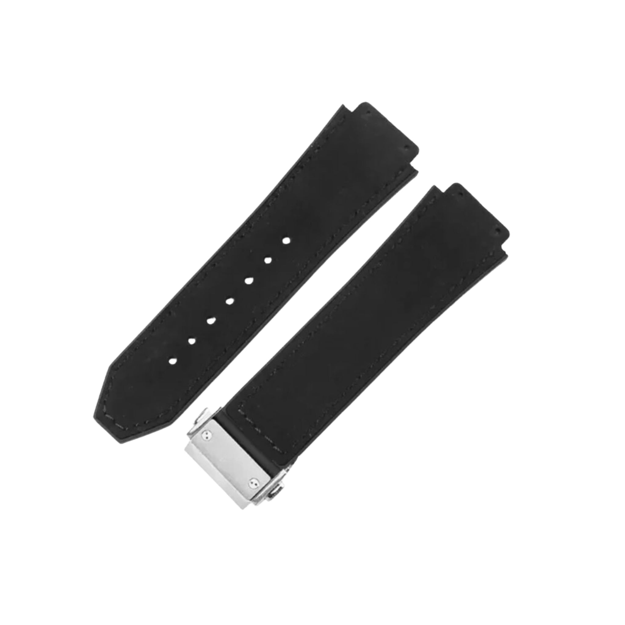 Suede Leather Strap - For Hublot Watch - Black - Helvetus