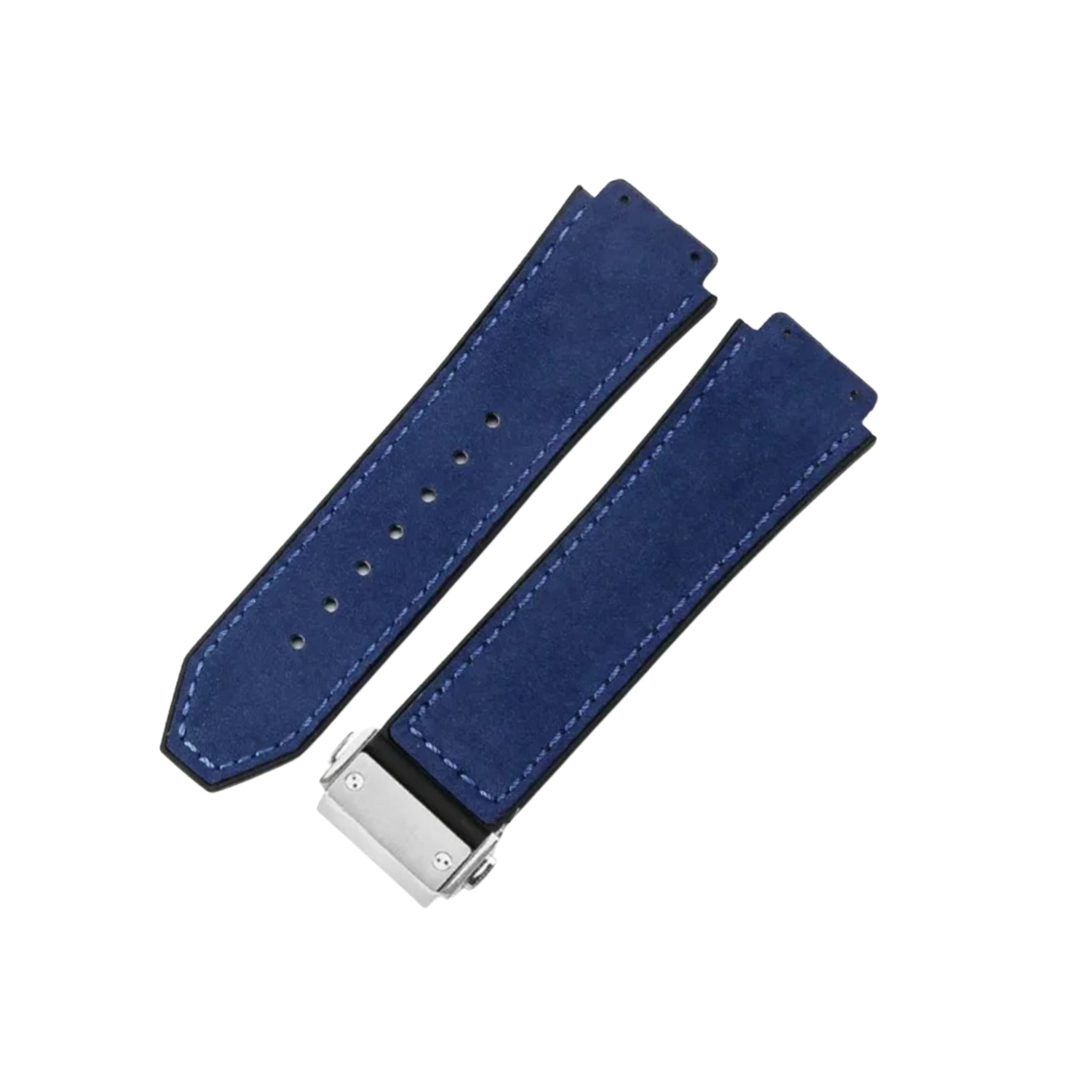 Suede Leather Strap - For Hublot Watch - Blue - Helvetus