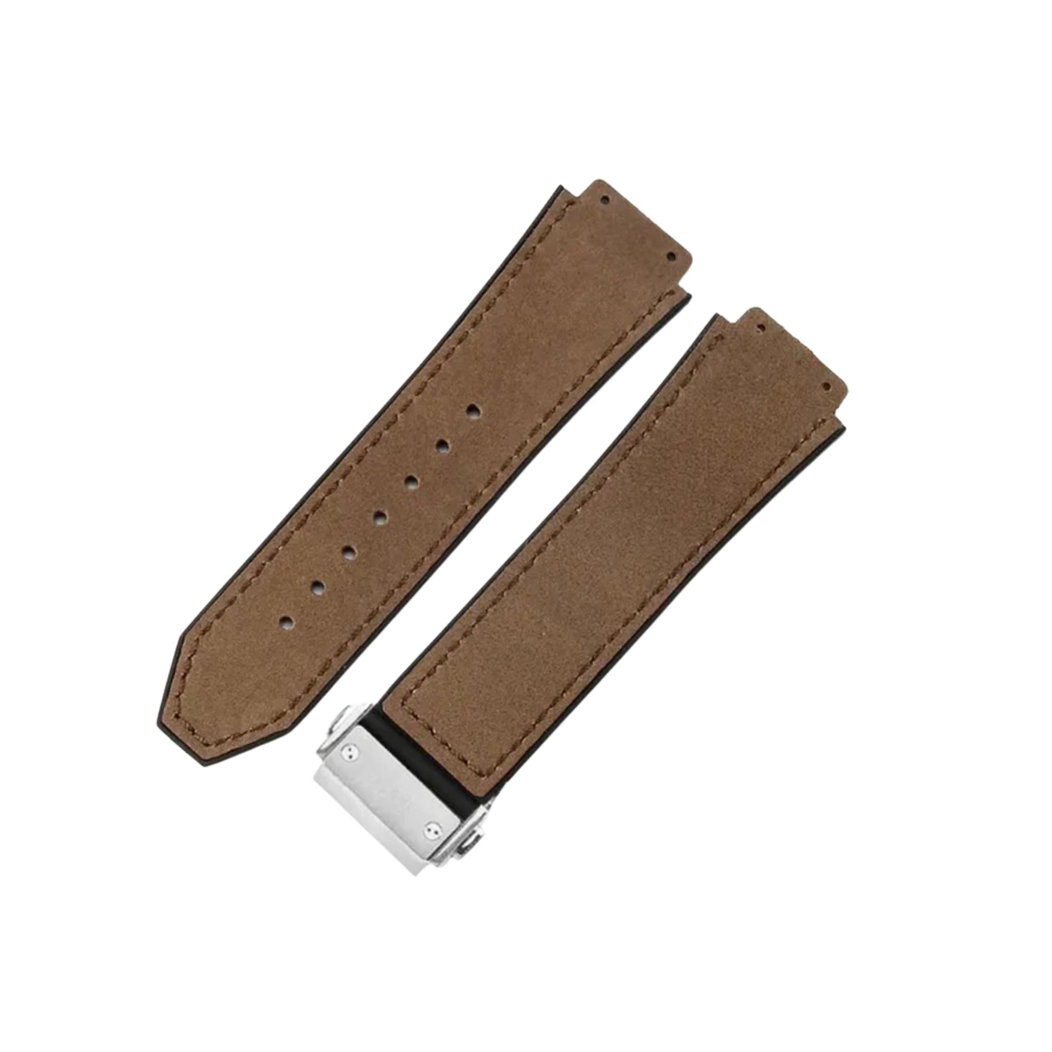 Suede Leather Strap - For Hublot Watch - Brown - Helvetus