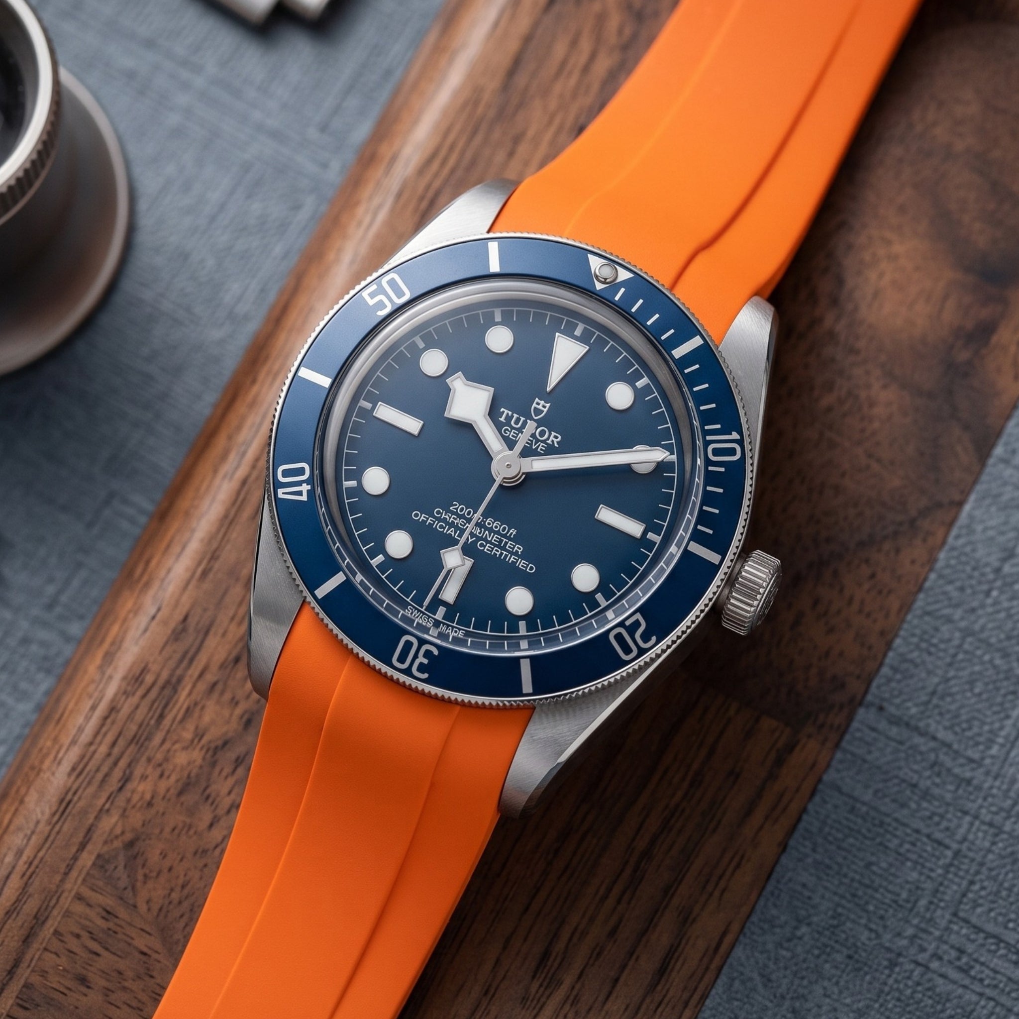 Rubber Strap - For all Tudor Black Bay Models - Orange