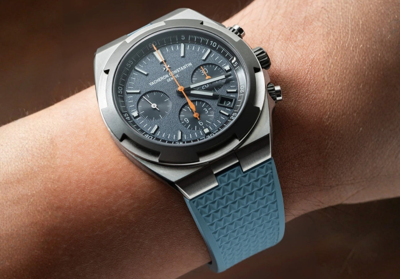 Vacheron Constantin Overseas 25mm Strap in Blue - Helvetus